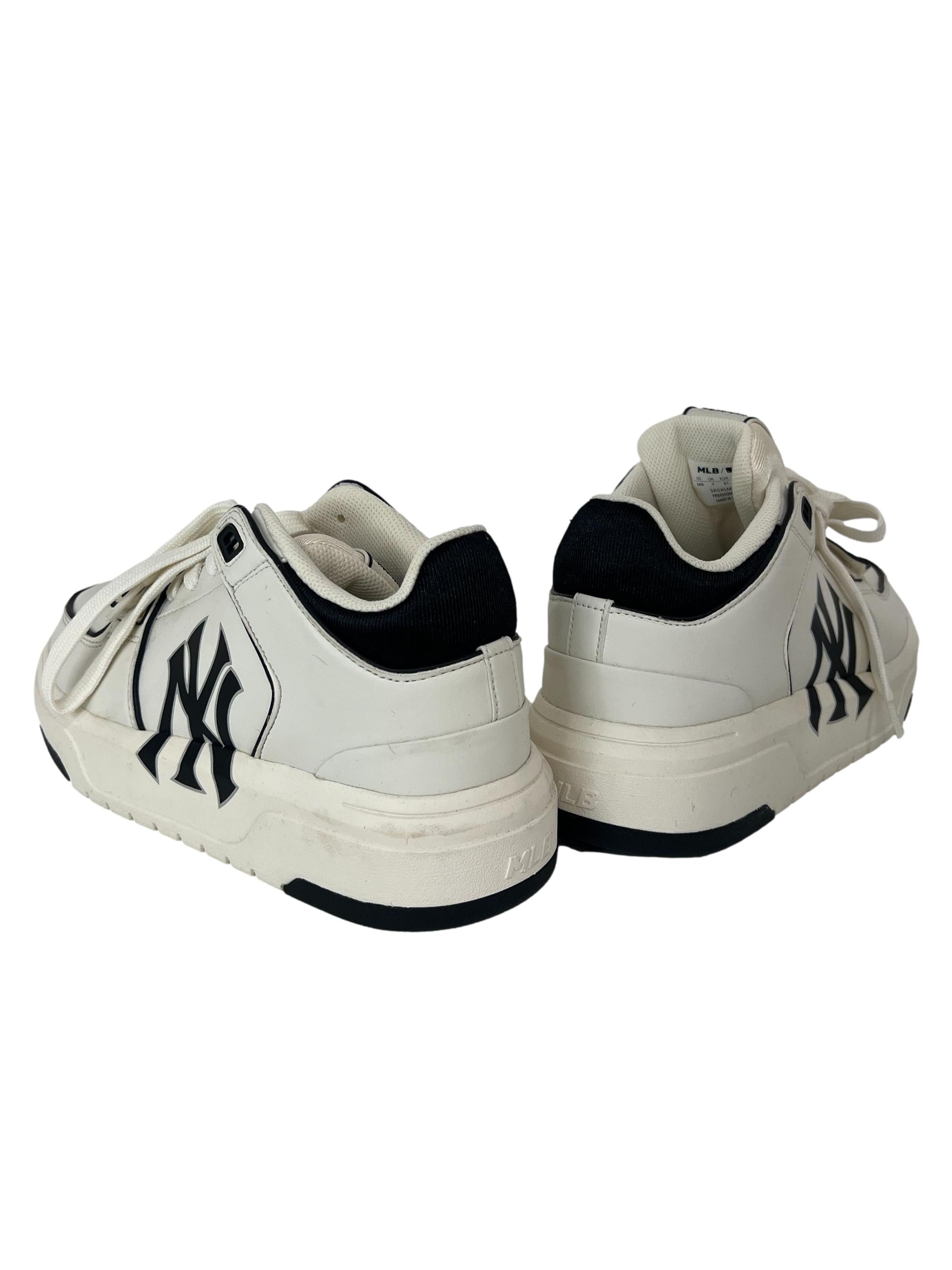 White Chunky Liners Mid New Yankees Sneakers