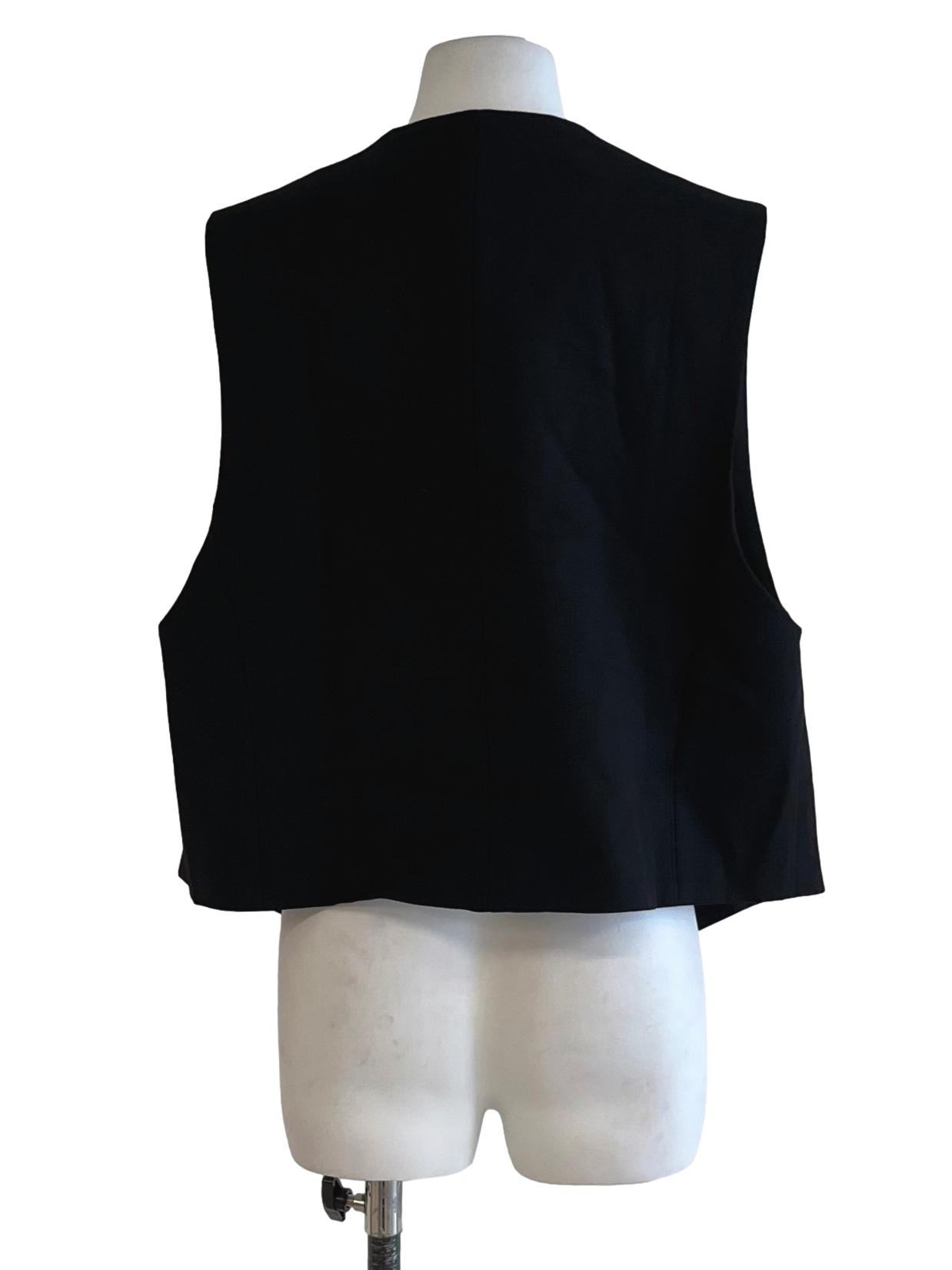 Black V-Neck Vest