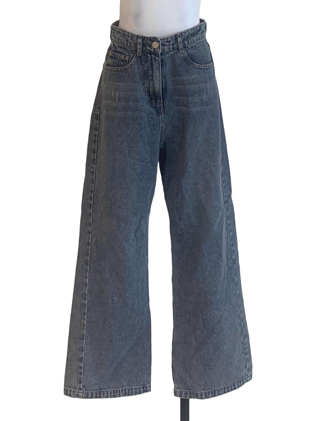 Denim Blue  Straight Cut Jeans
