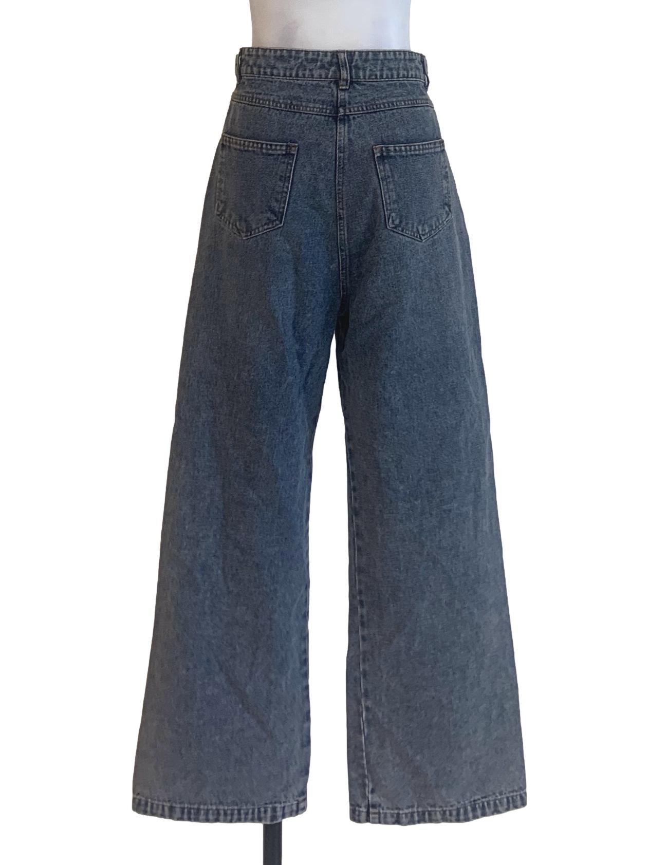Denim Blue  Straight Cut Jeans