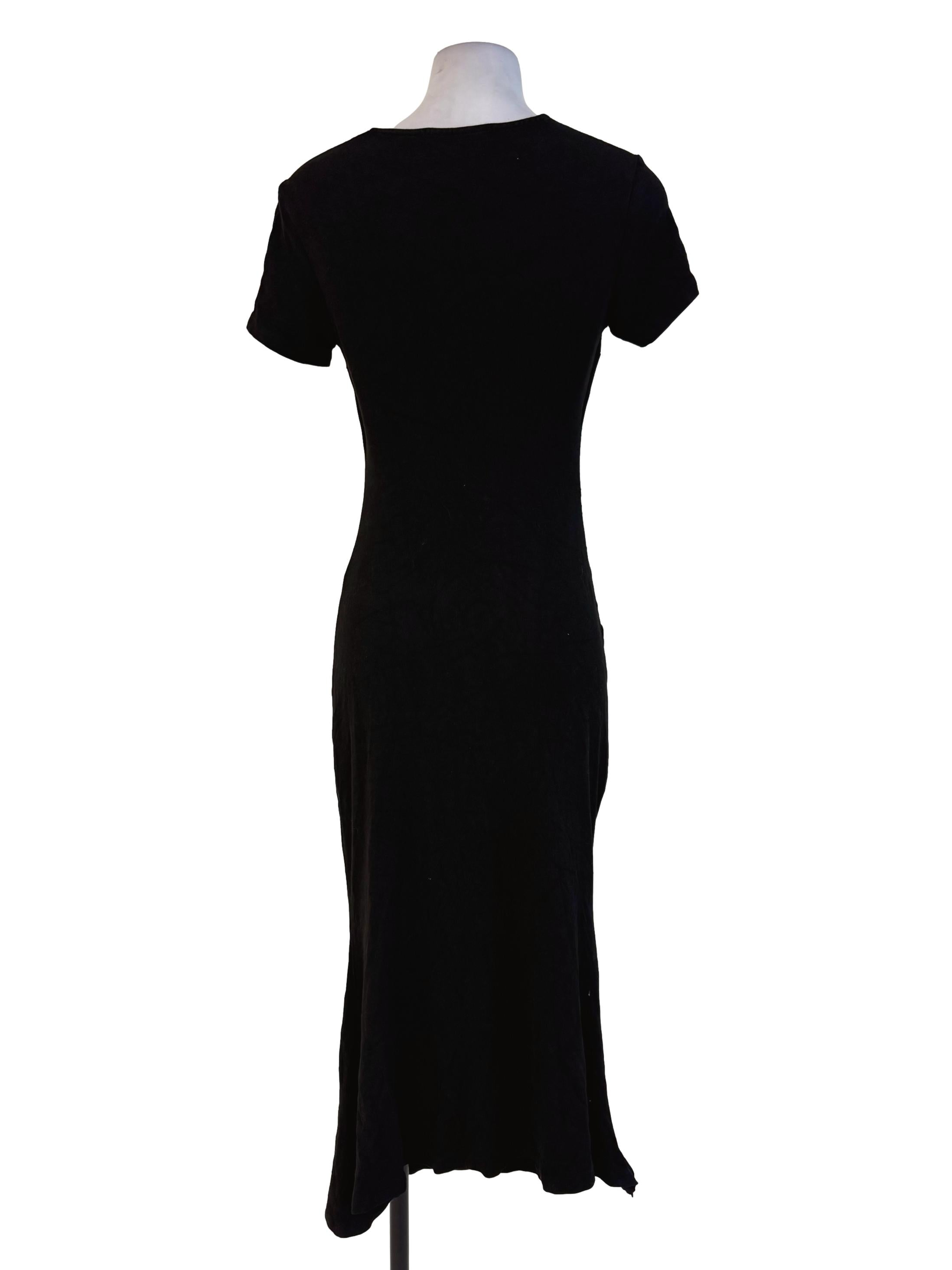 Netted Black Padded Bodycon Dress