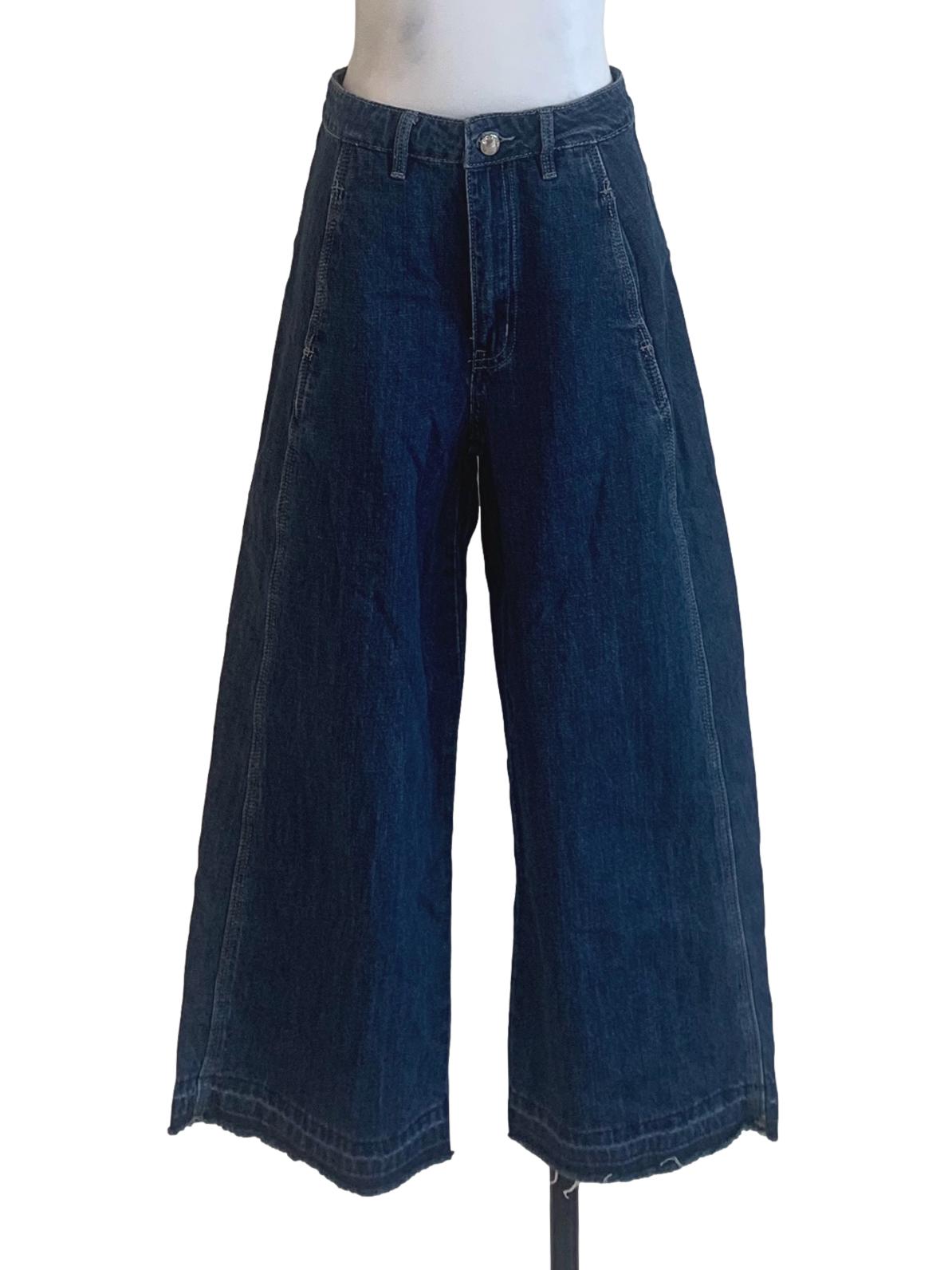 Denim Blue Wide Leg Jeans LB