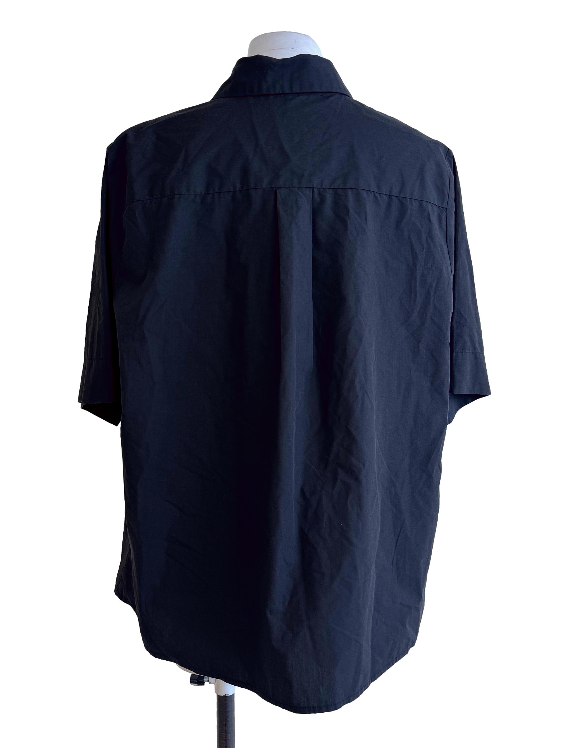 Black Short Sleeve Polyester Shirt TCL
