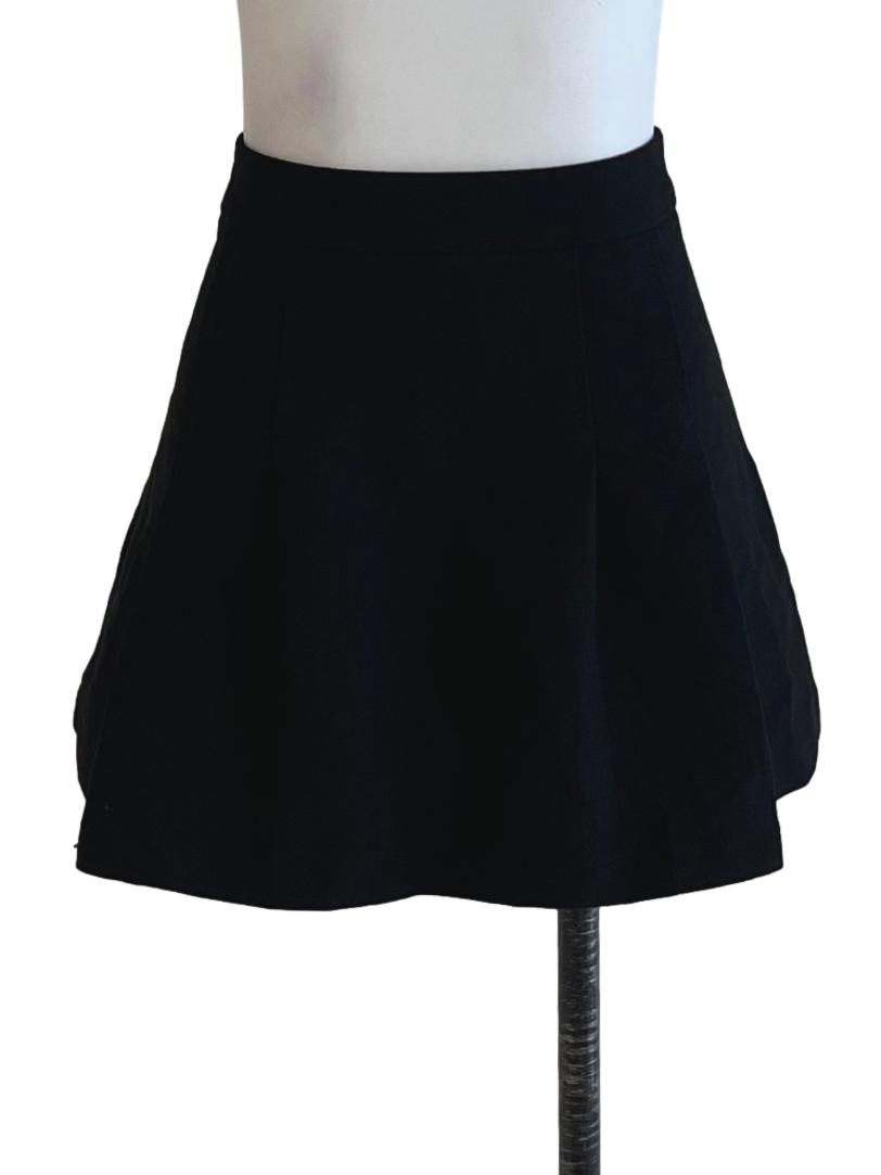 Black High Waisted Mini Skirt