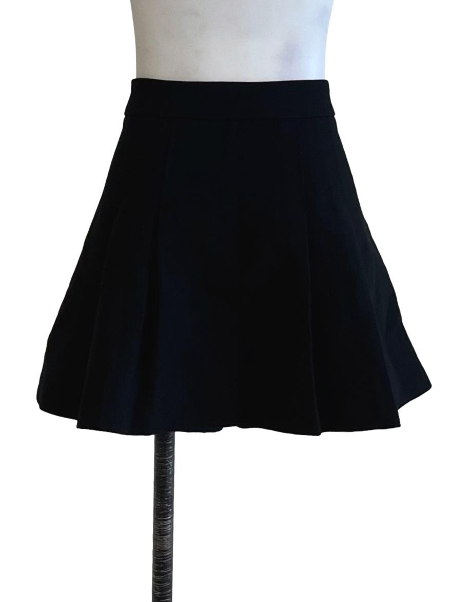 Black High Waisted Mini Skirt