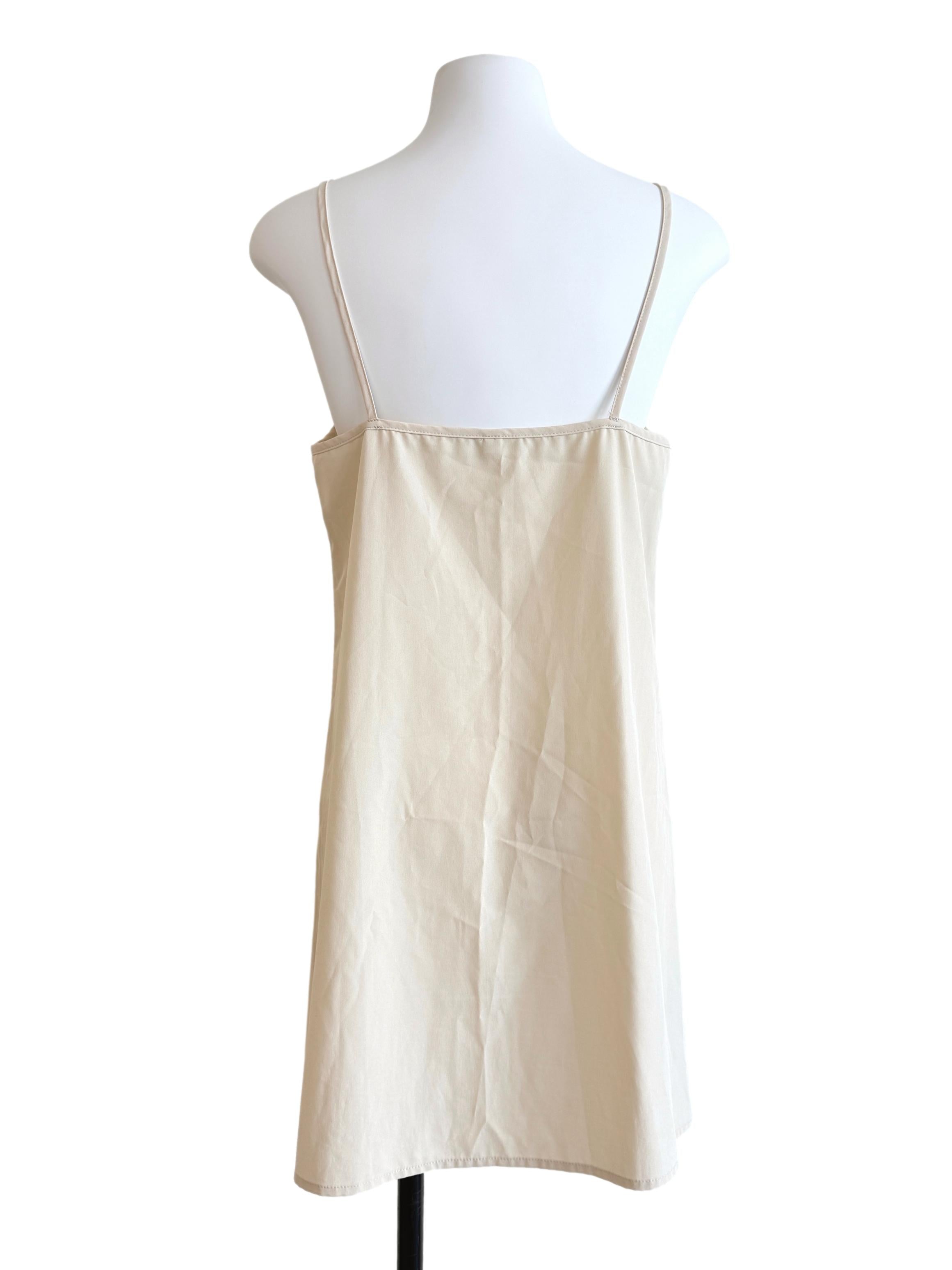 Cream Sleeveless Top