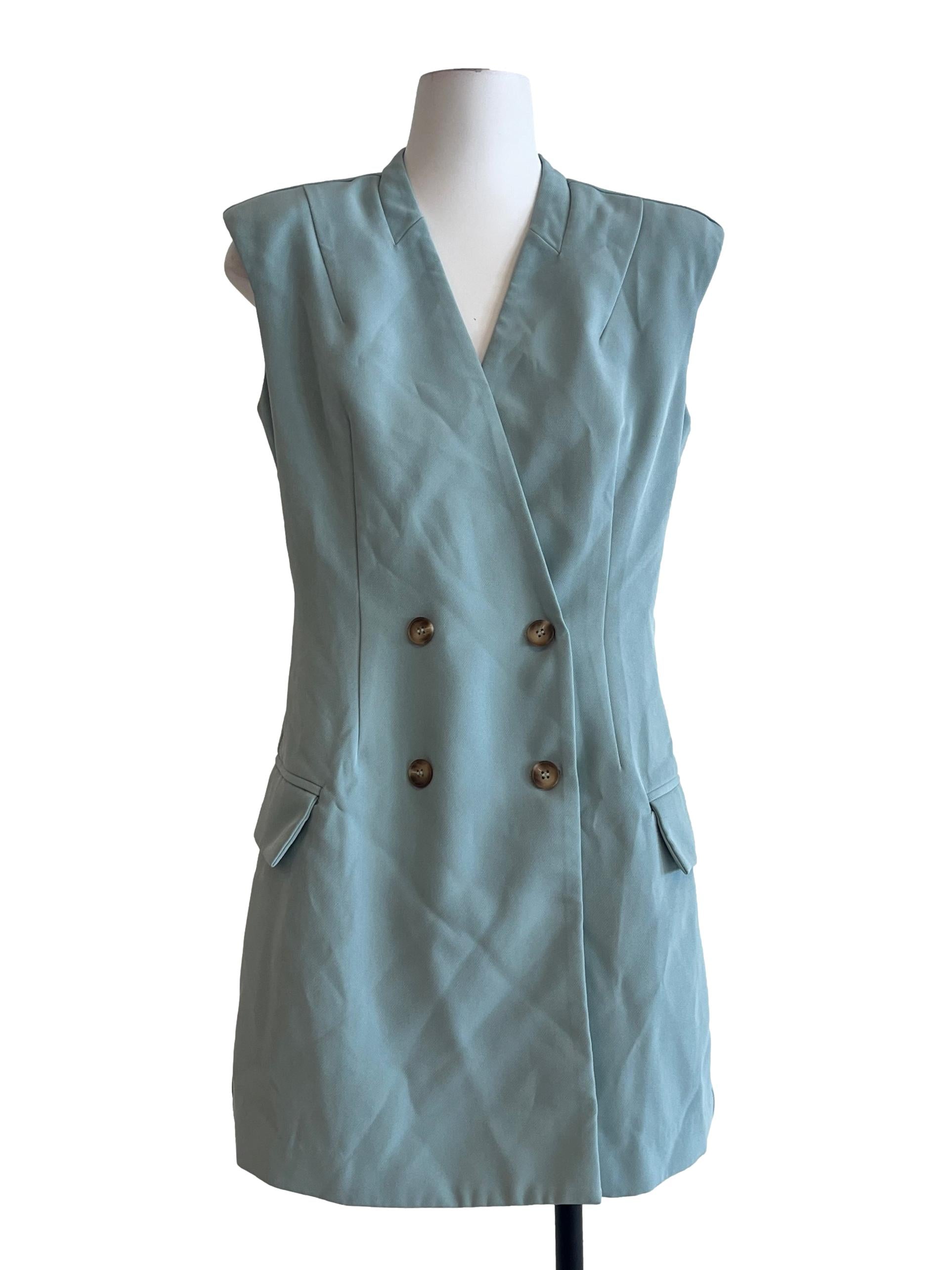 Mint Green V-Neck Sleeveless Romper