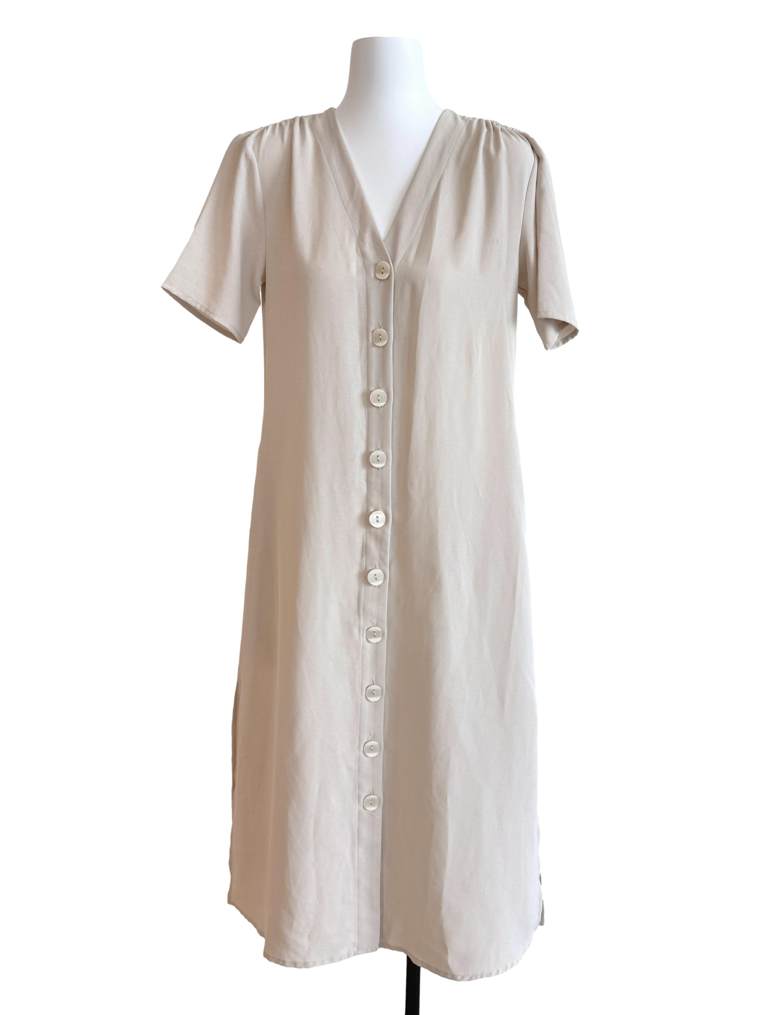 Classic Linen Collared Dress OSN