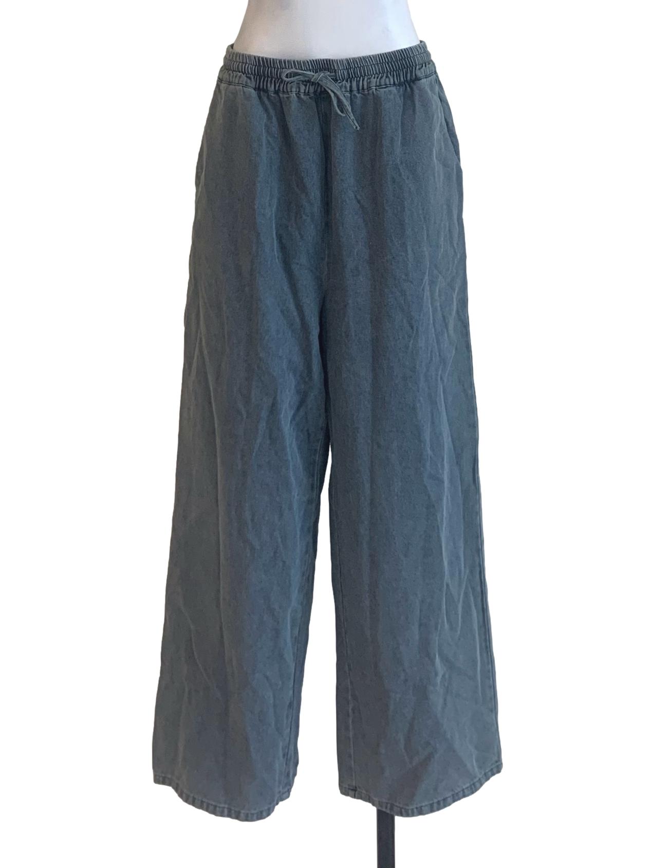 Stone Blue Wide Leg Pants