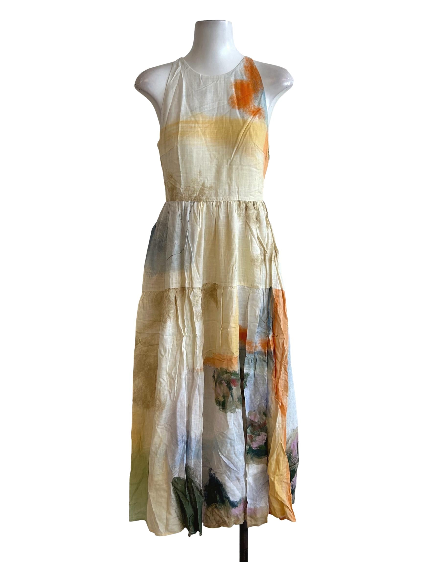 Soleil Rayon Tiered Dress OSN
