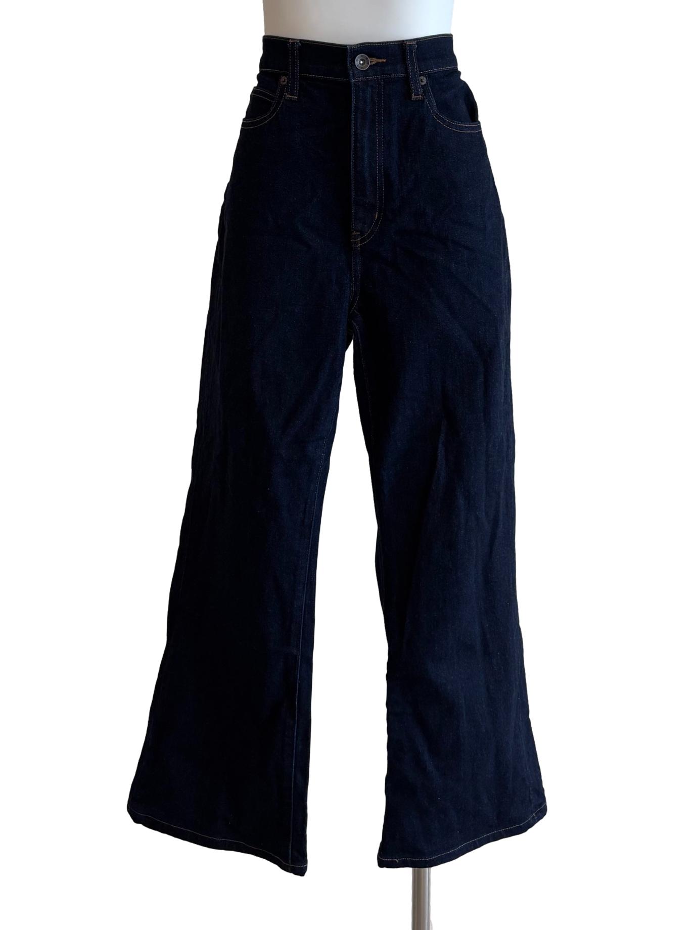 Dark Blue Denim Bootcut Jeans