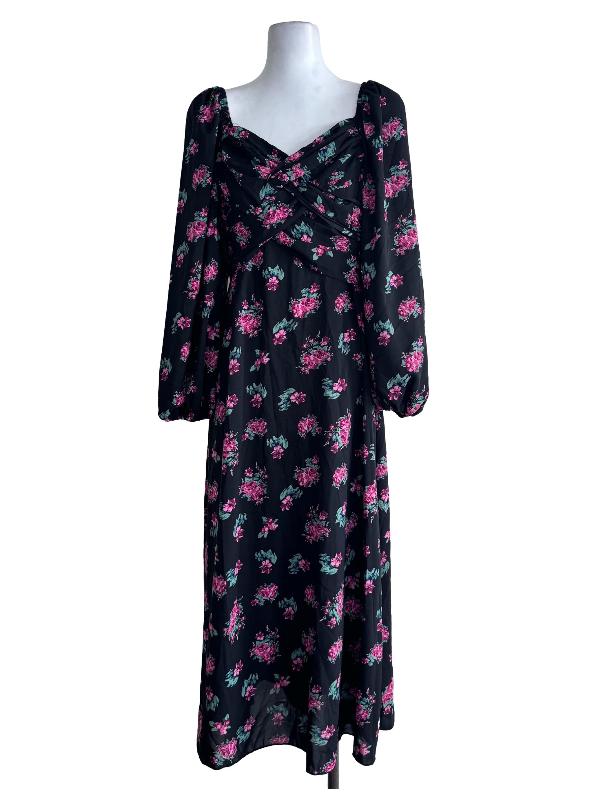 Black Floral Dress