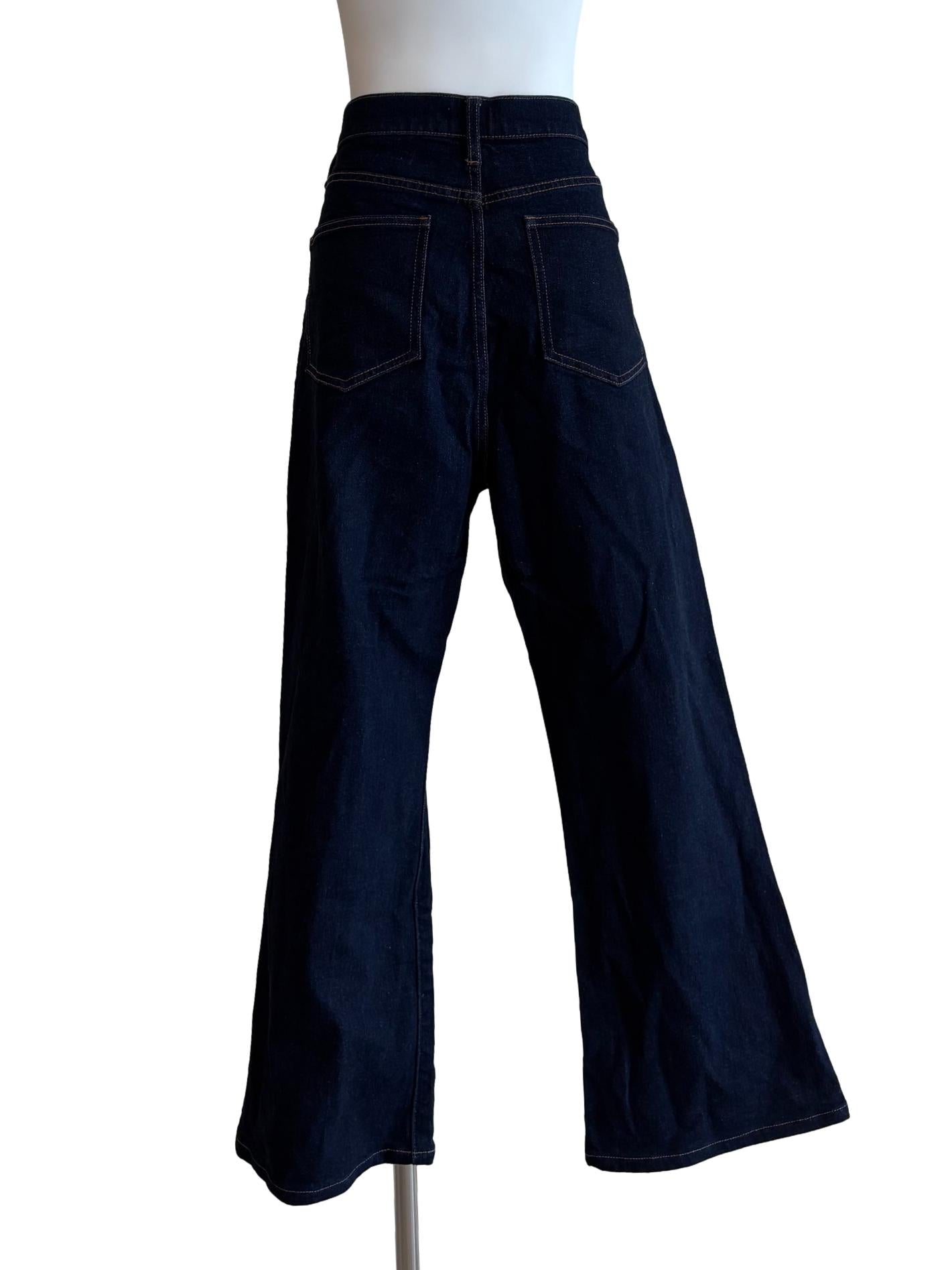 Dark Blue Denim Bootcut Jeans