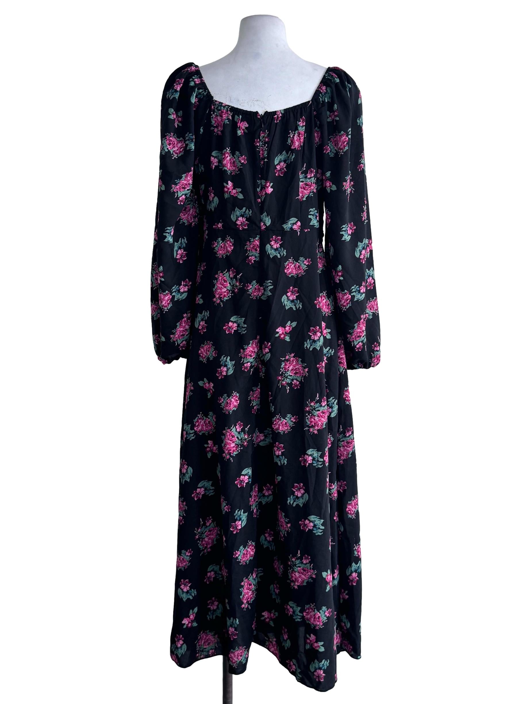 Black Floral Dress