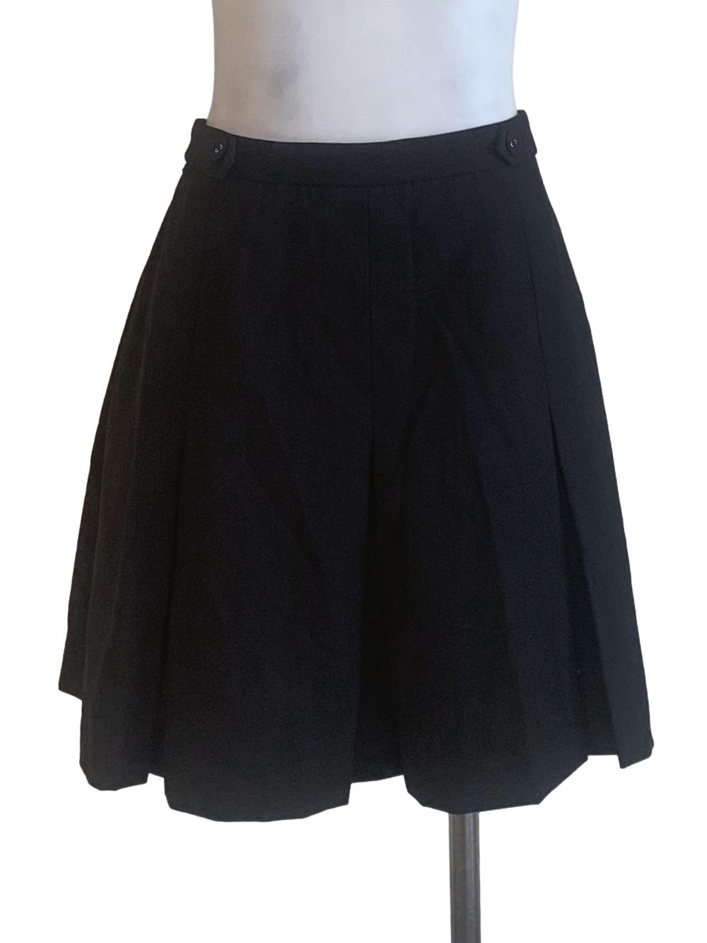 Ink Black Flared Skorts
