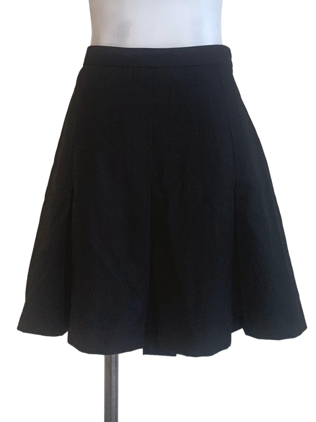 Ink Black Flared Skorts
