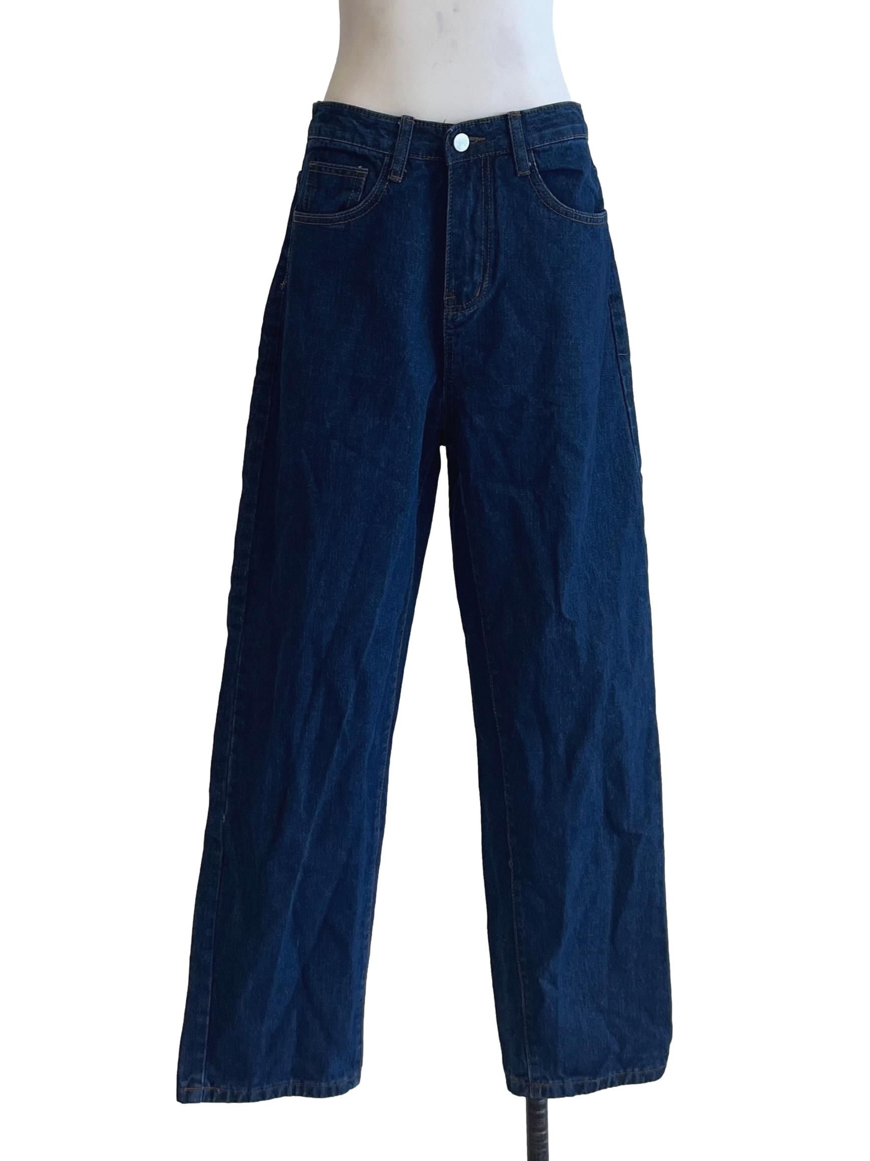 Denim Blue Straight Fit Jeans