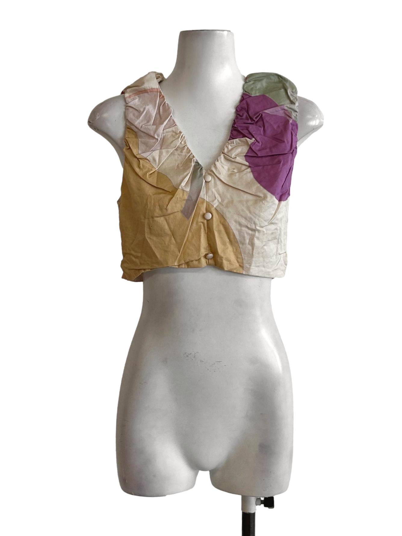 Fairground Gathered Crop Top OSN