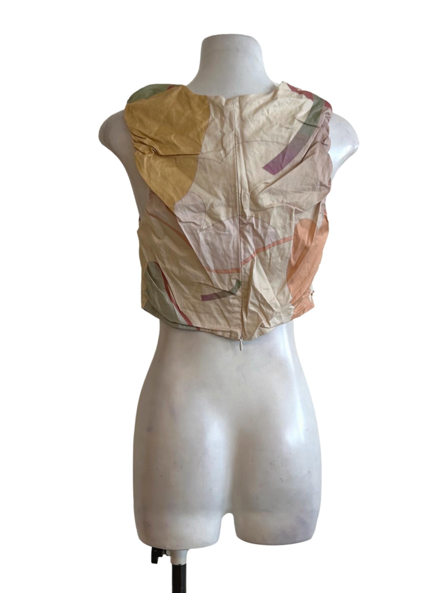 Fairground Gathered Crop Top OSN