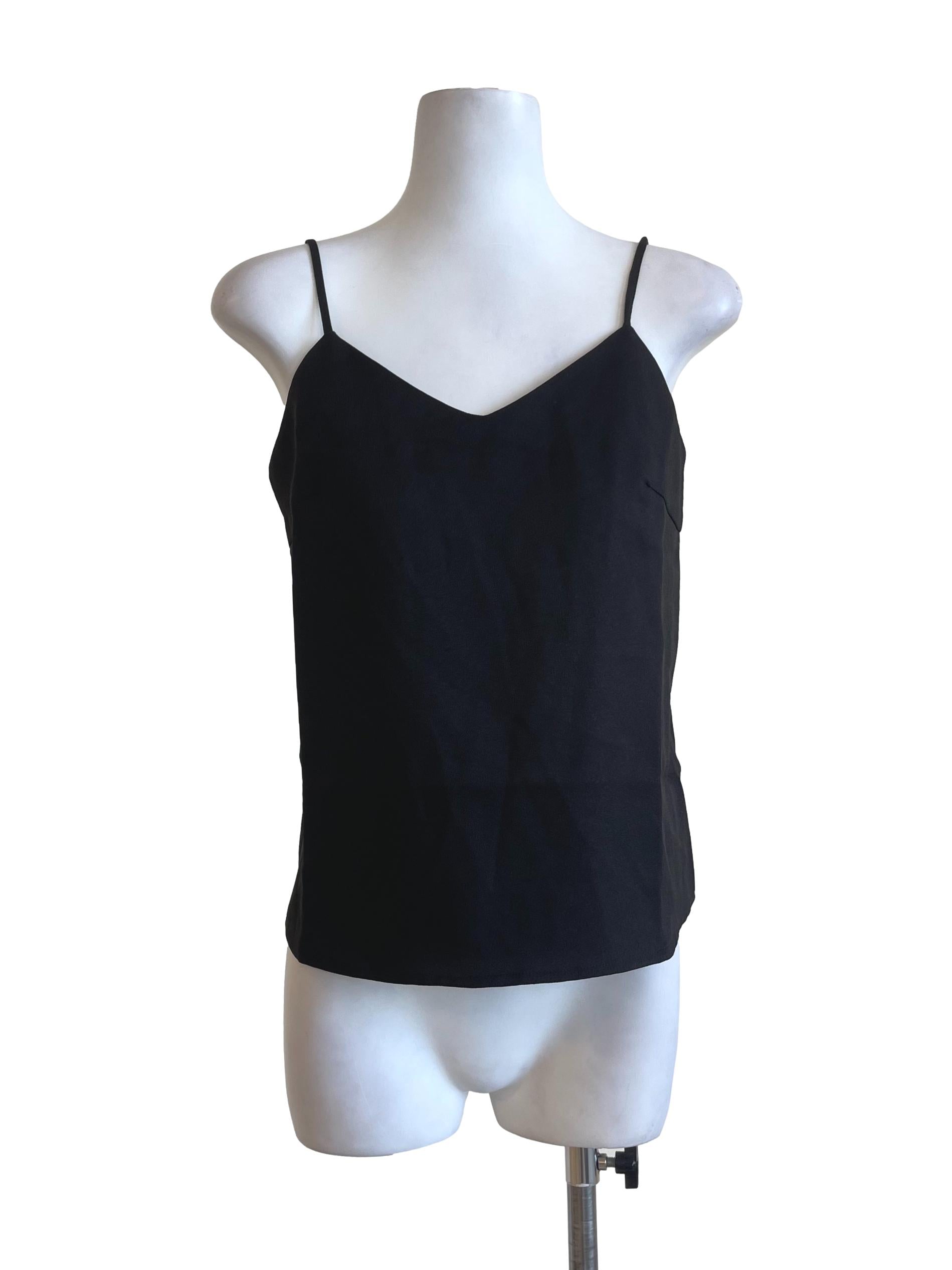 Black Neckline Strap Top LB