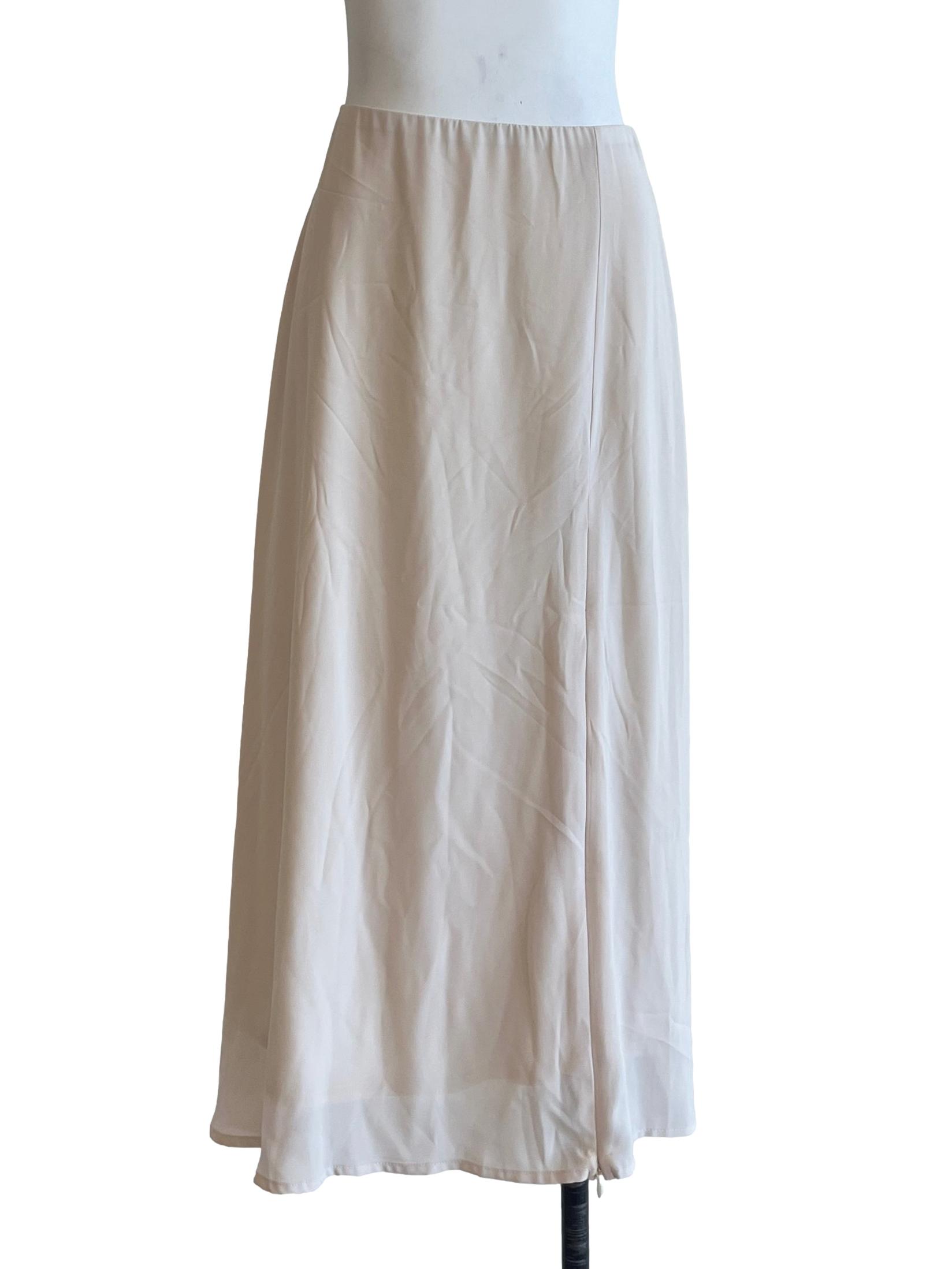 Ivory White A-Line Skirt
