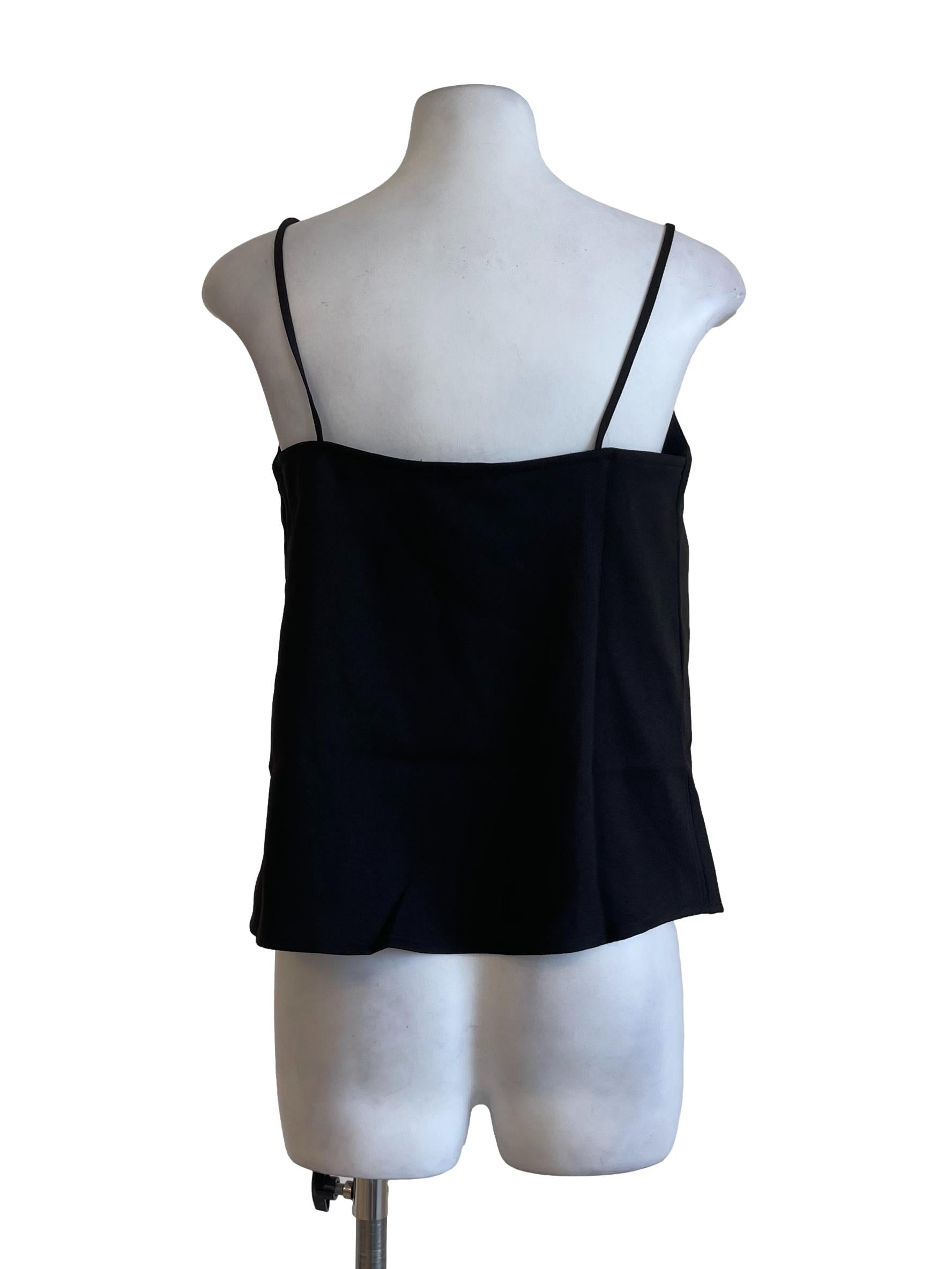 Black Neckline Strap Top LB