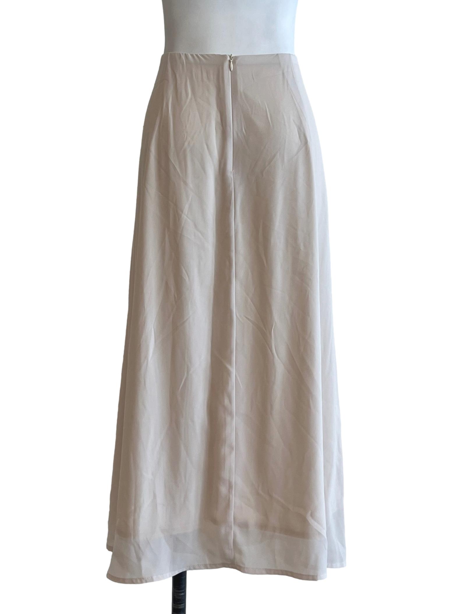 Ivory White A-Line Skirt