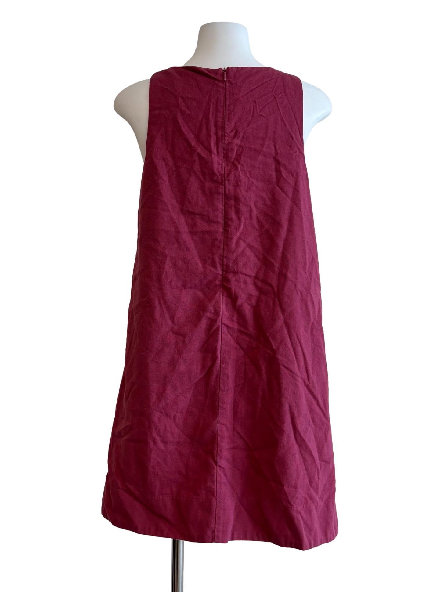 Blush Pink Sleeveless Linen Dress