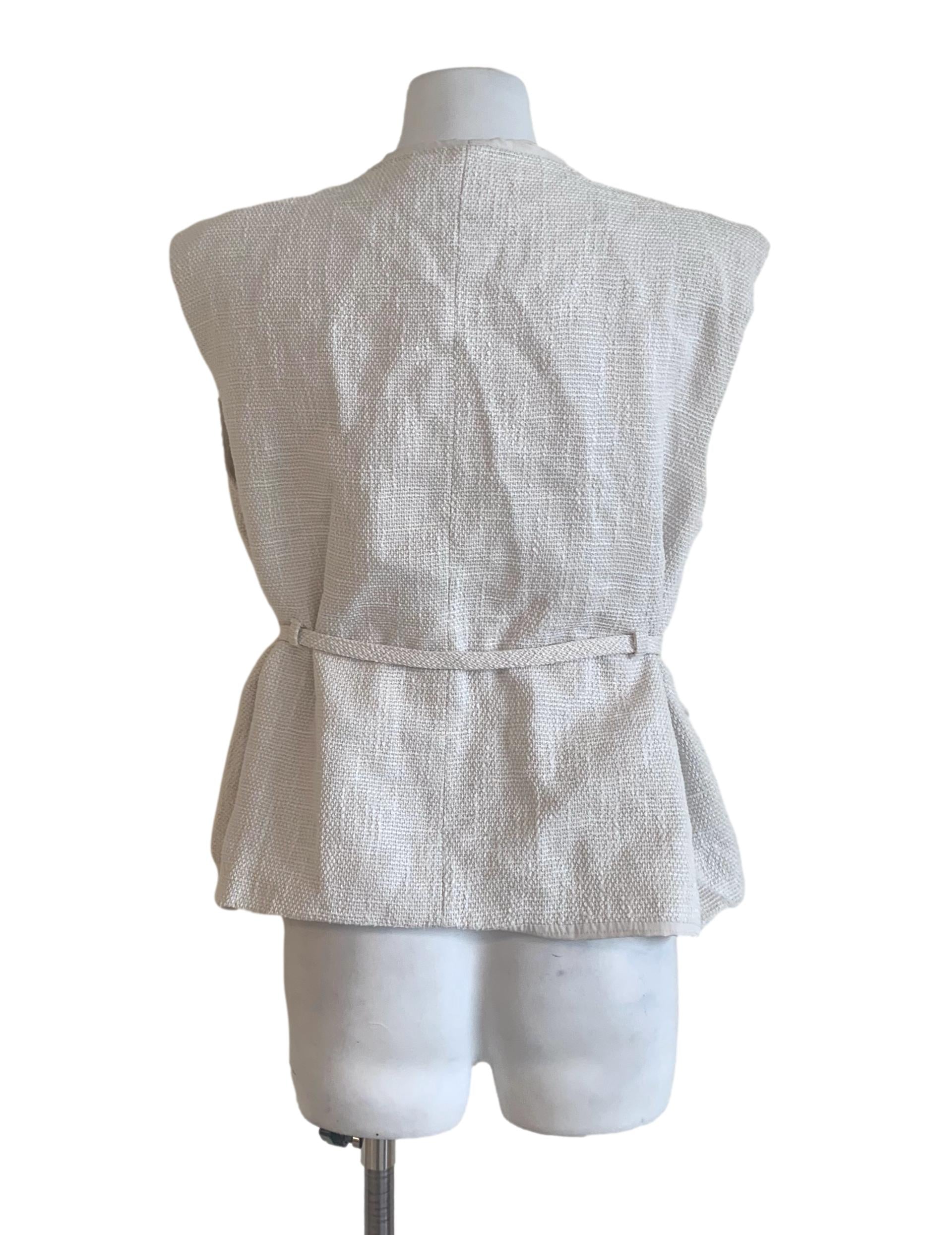 Cloud Grey Deep V Neck Vest LB