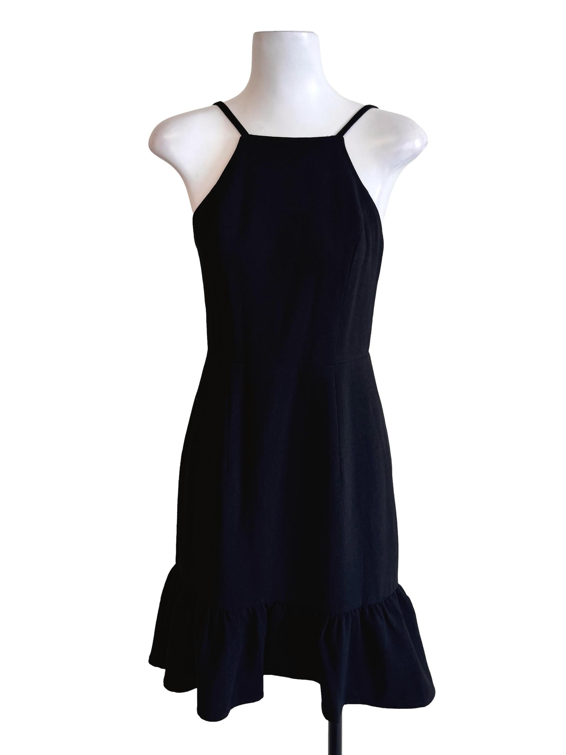 Black Drop Waist Dress LB