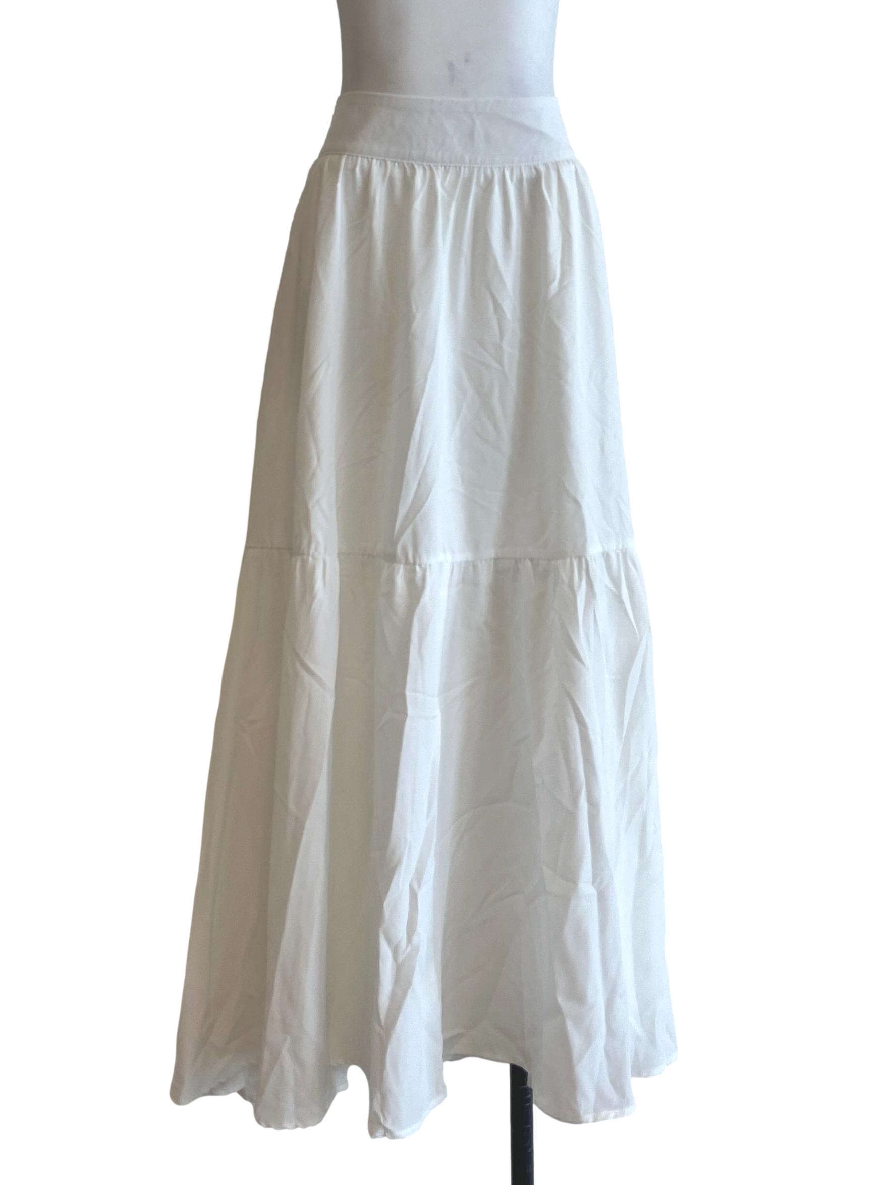 Chiffon White Gipsy Skirt