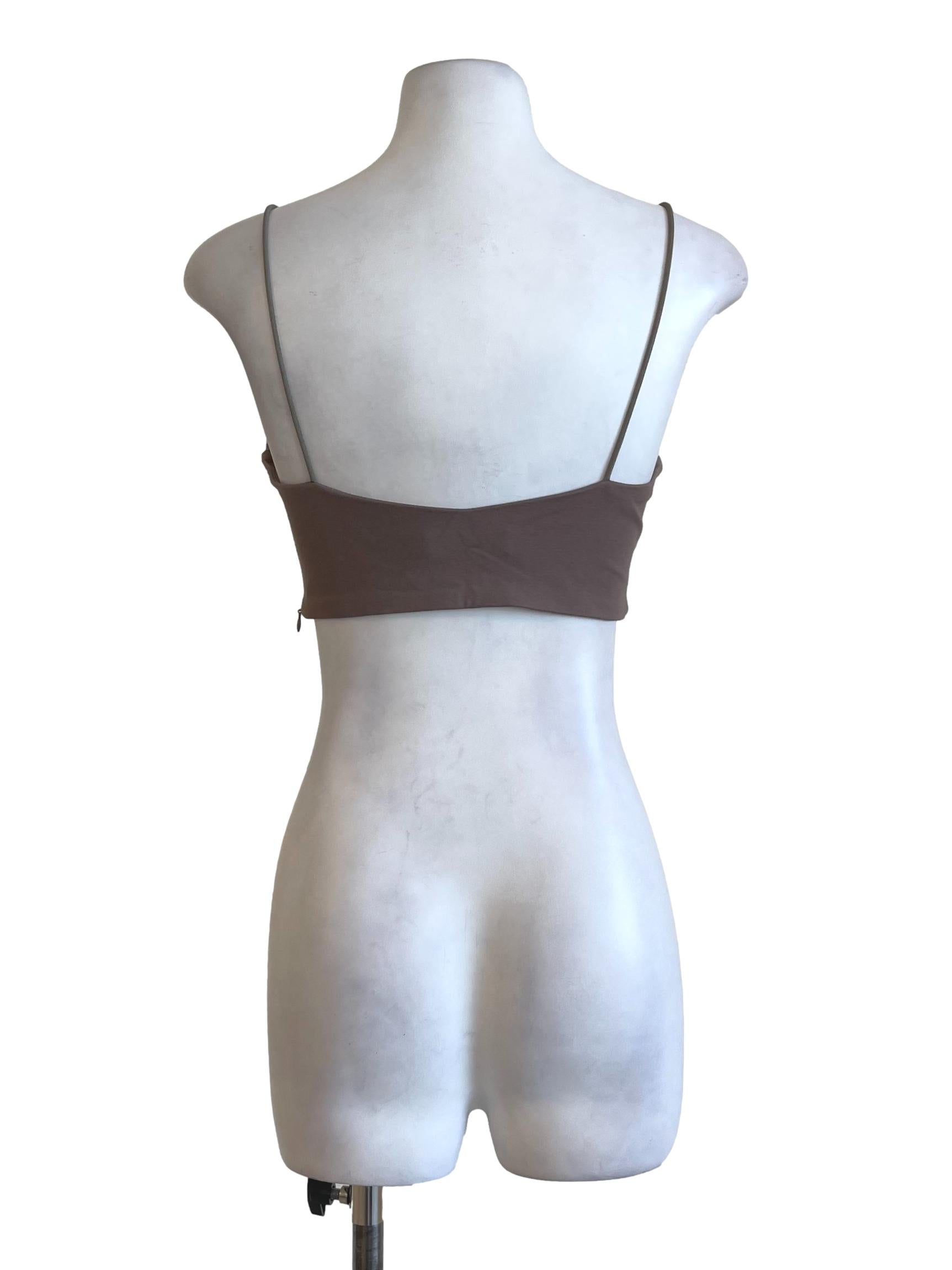 Brown Plain Cotton Camisole