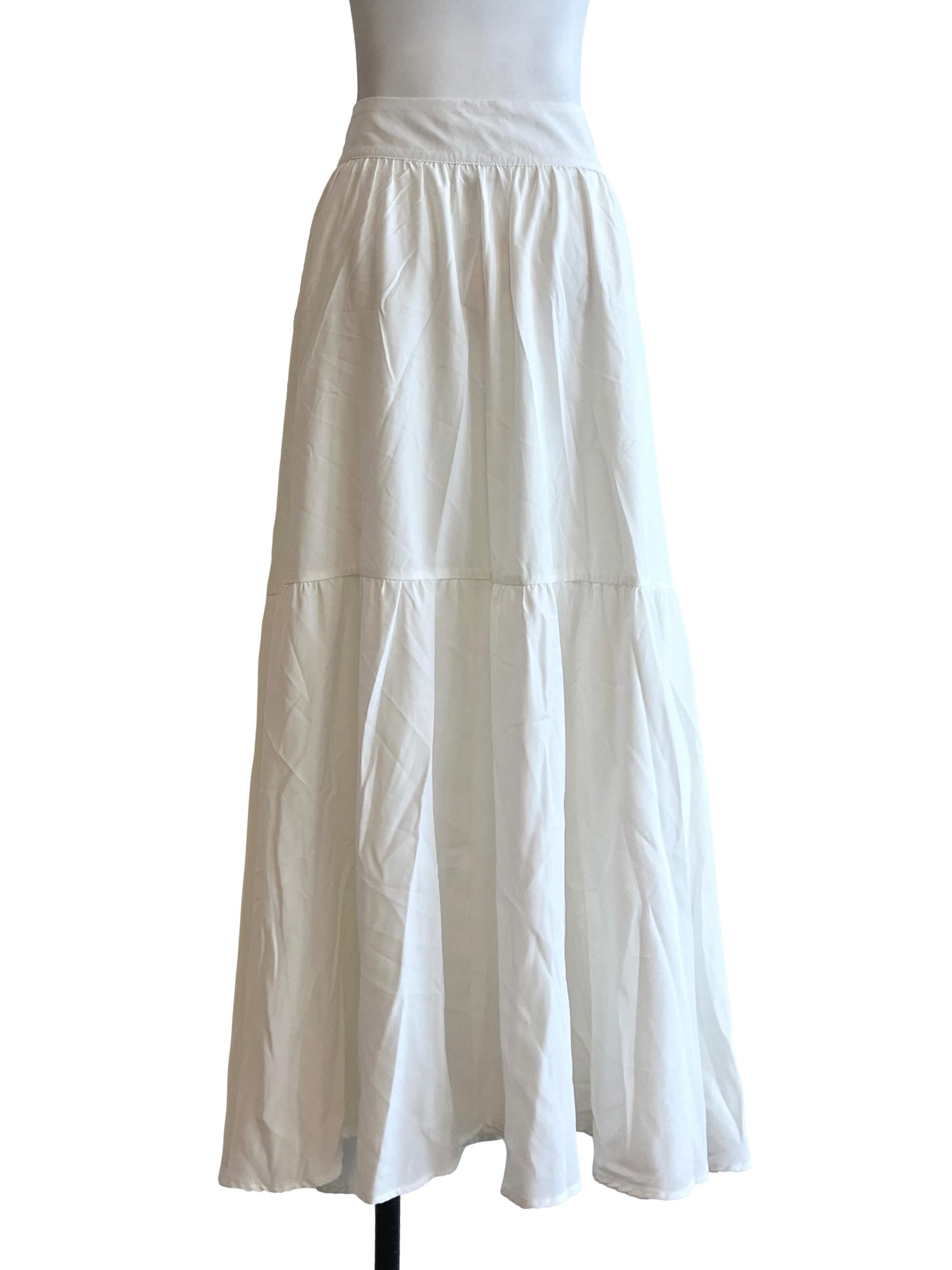 Chiffon White Gipsy Skirt