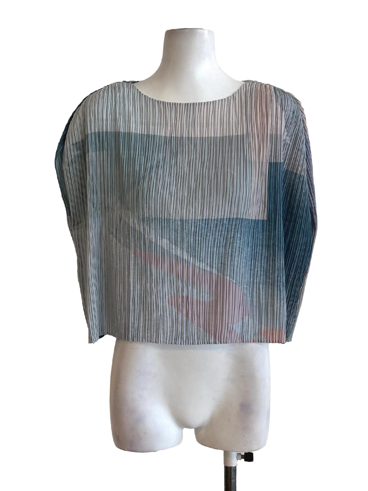 Frame Pleated Kaftan Top OSN