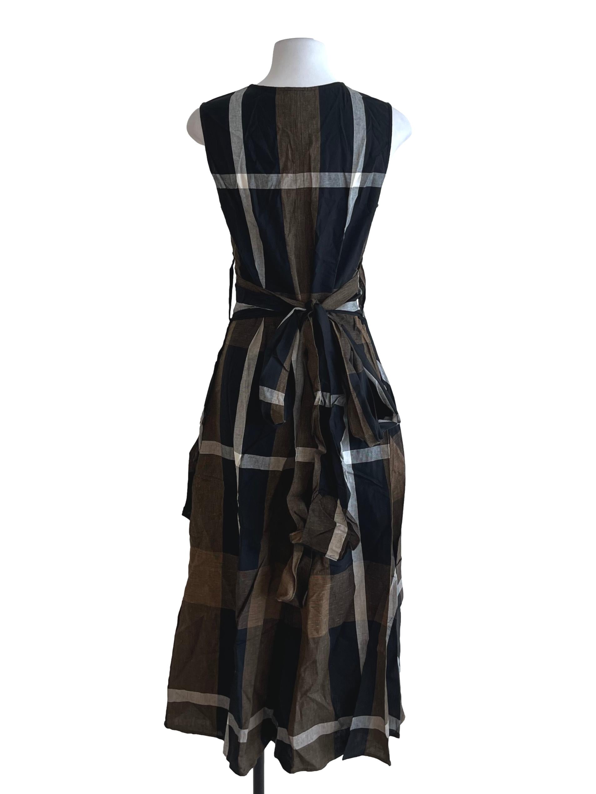 Black Tartan A-Line Dress