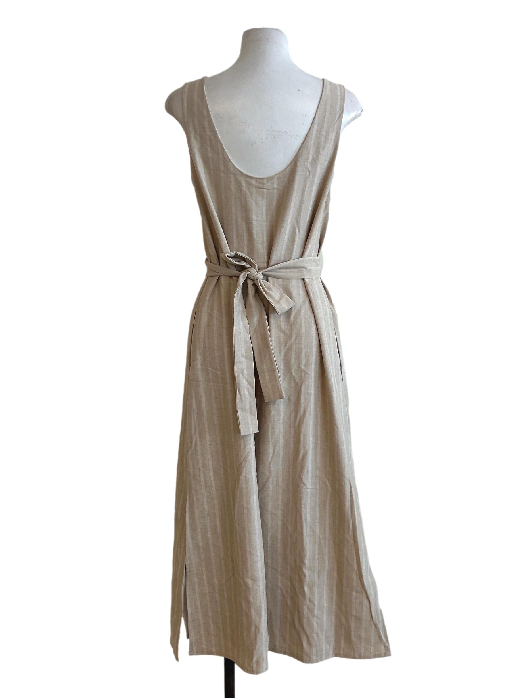 Herringbone Striped Midi Dress OSN
