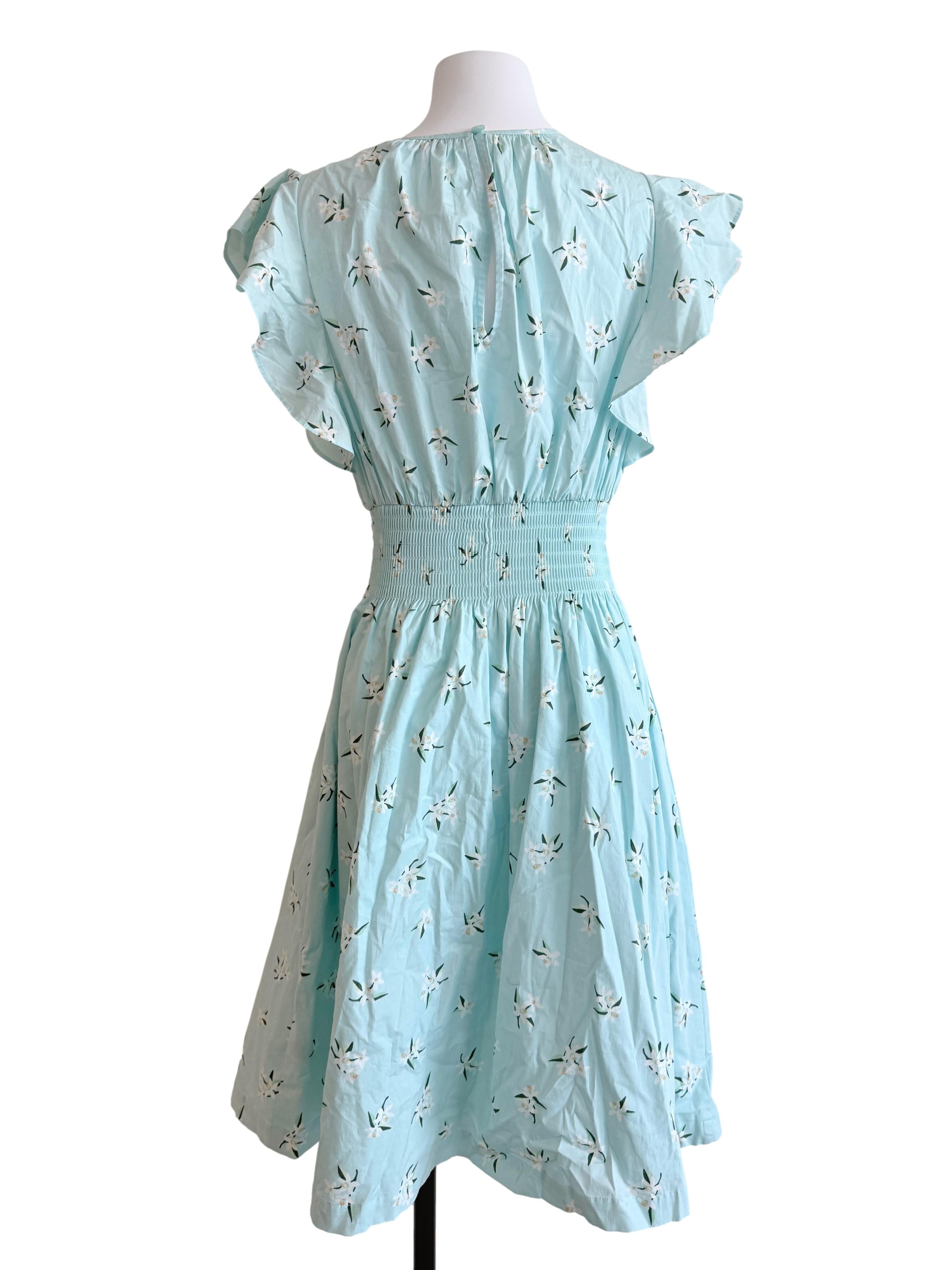 Soft Blue Floral Dress