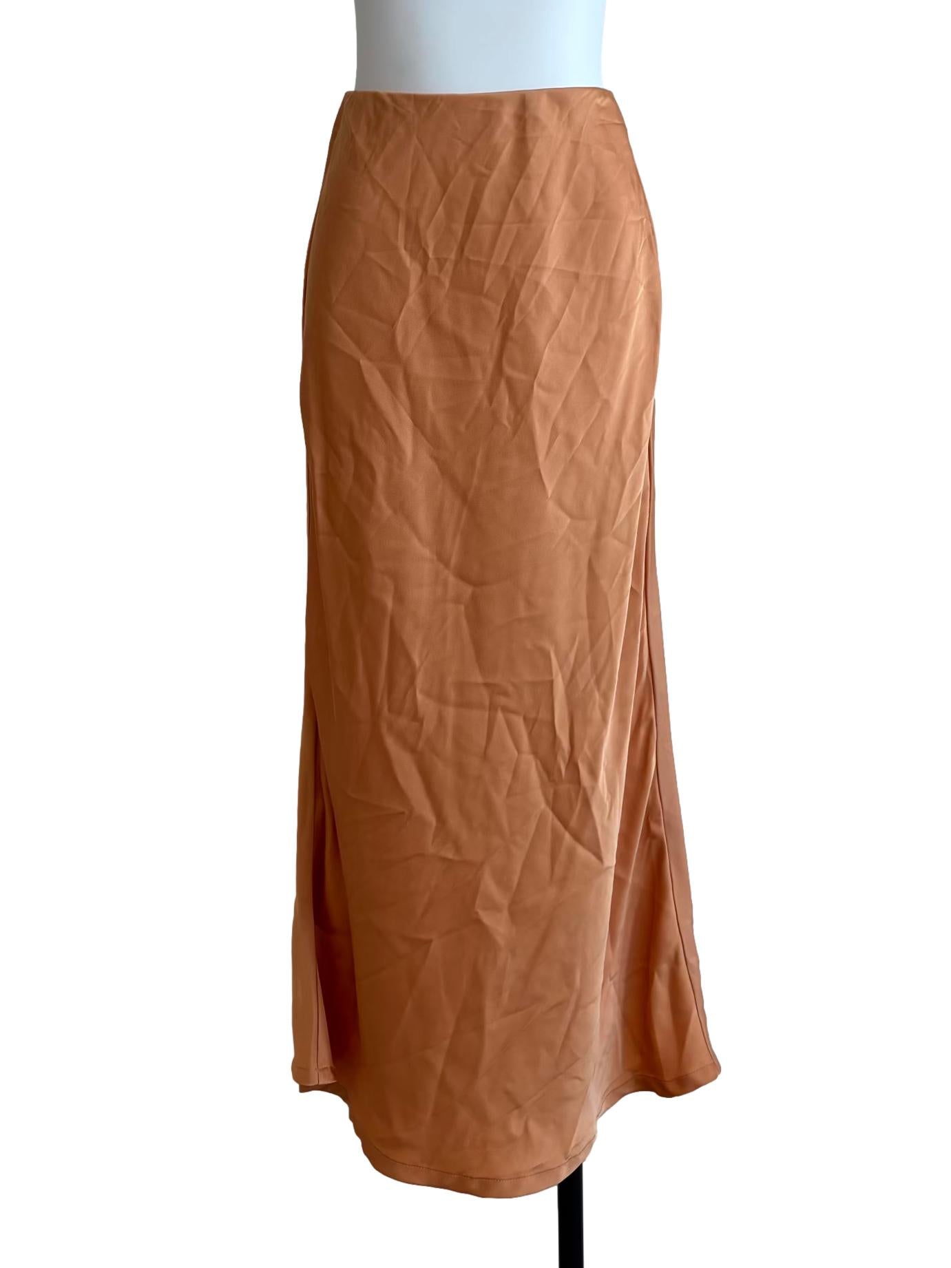 Olivia Slip Skirt In Peach CSN