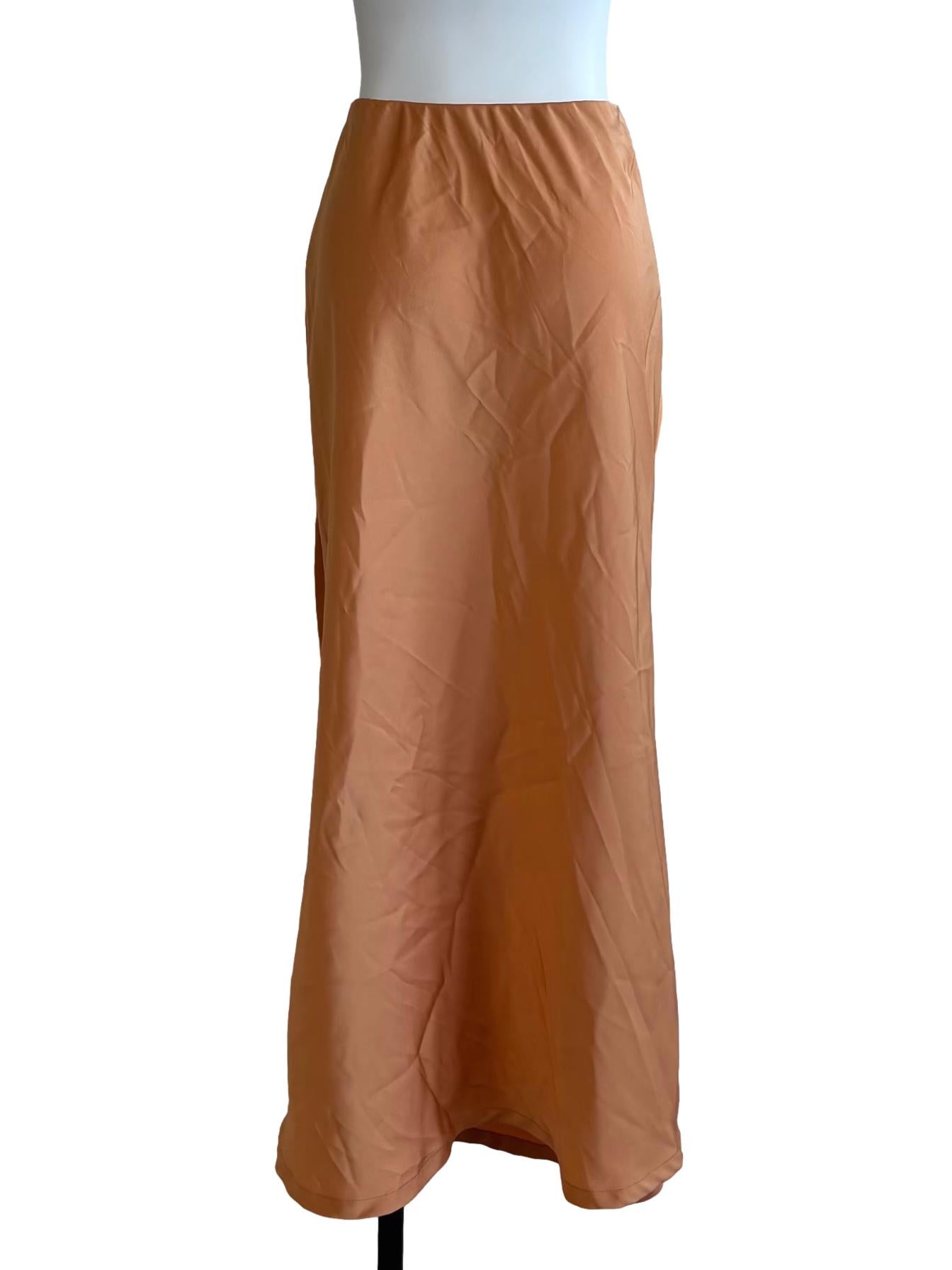 Olivia Slip Skirt In Peach CSN