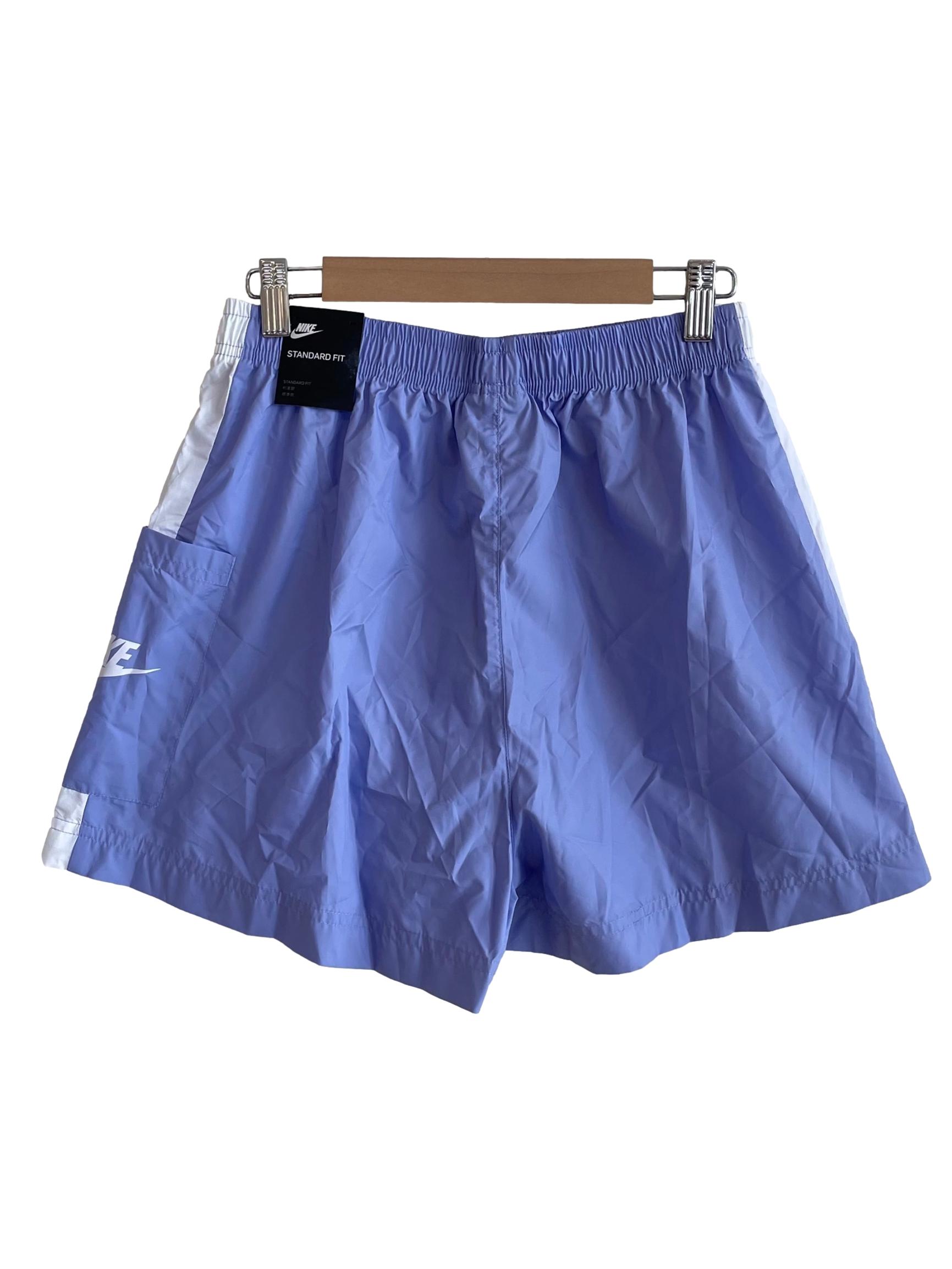 Light Purple Contrast Running Shorts