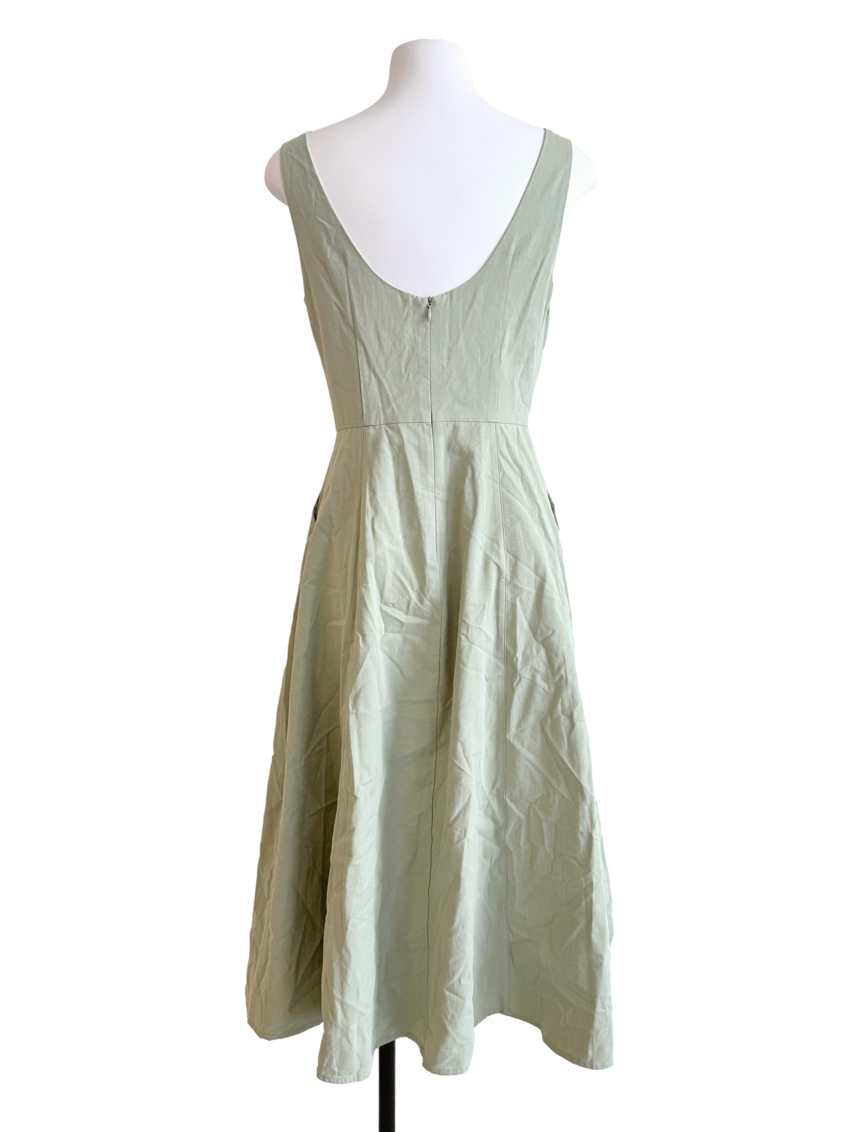 Scoop Neck Midi Dress OSN