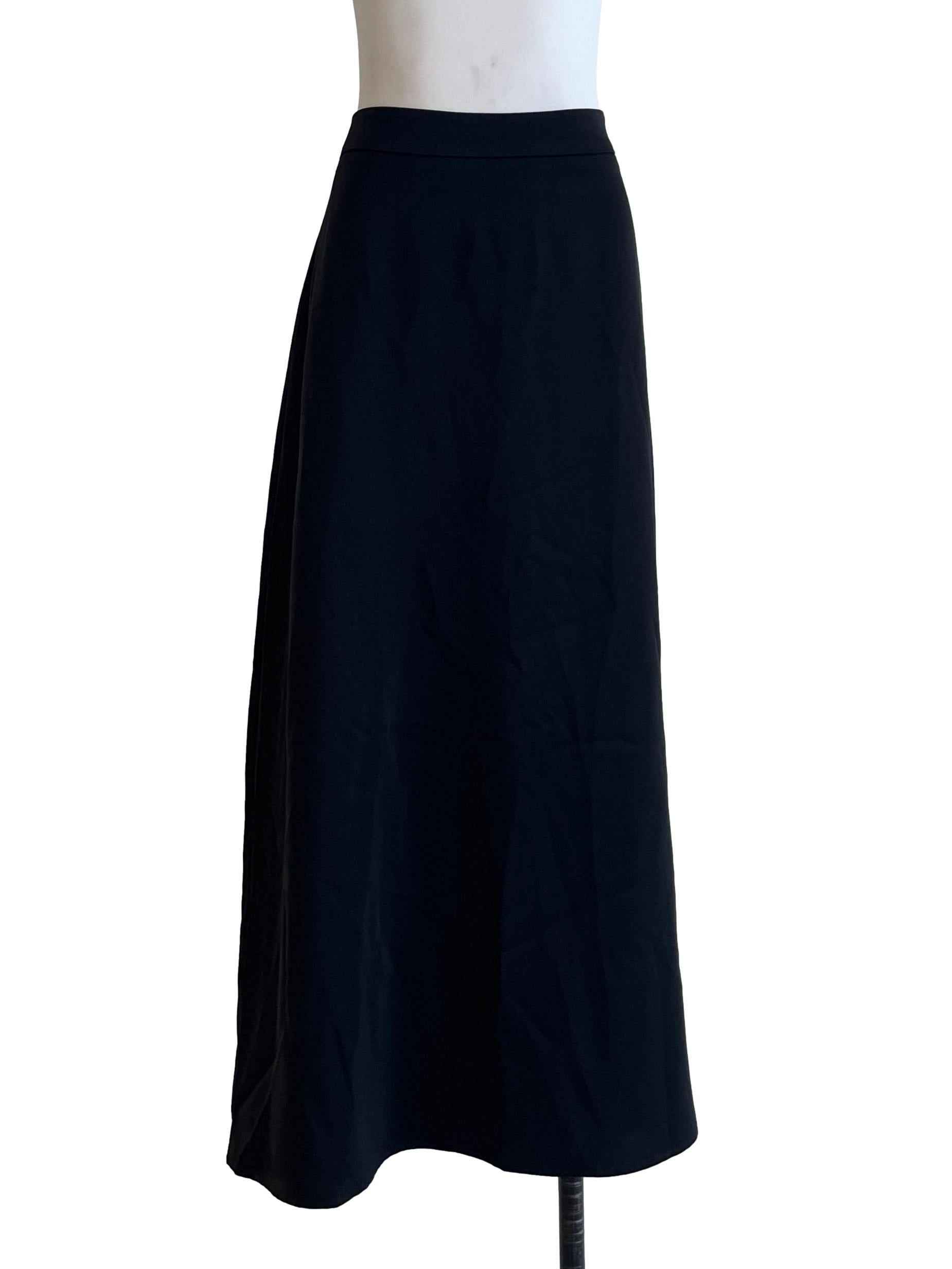Ink Black A-Line Skirt