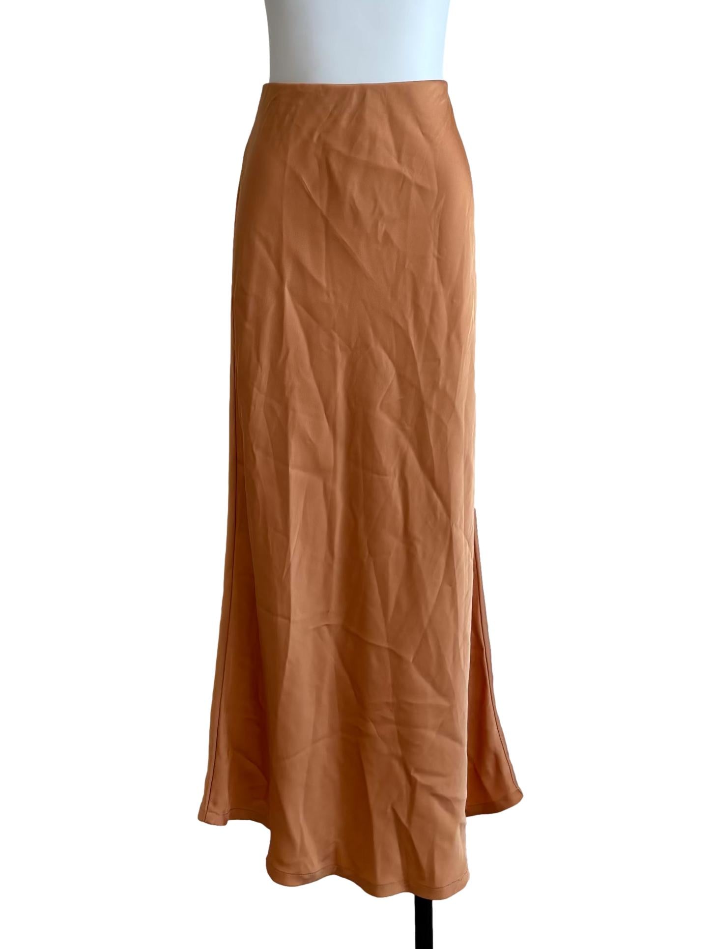 Olivia Slip Skirt In Peach CSN