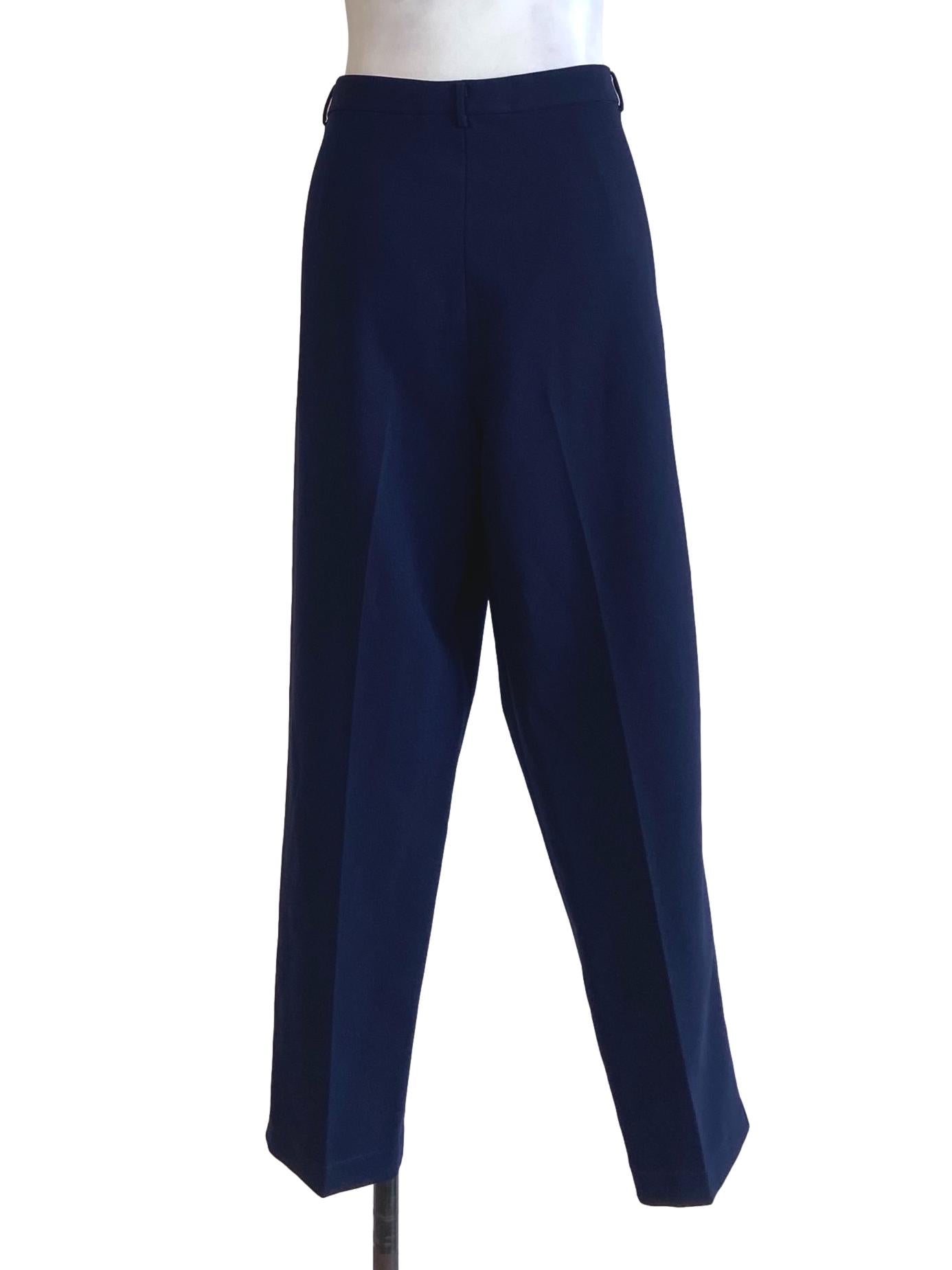 Navy Blue Twill Formal Pants