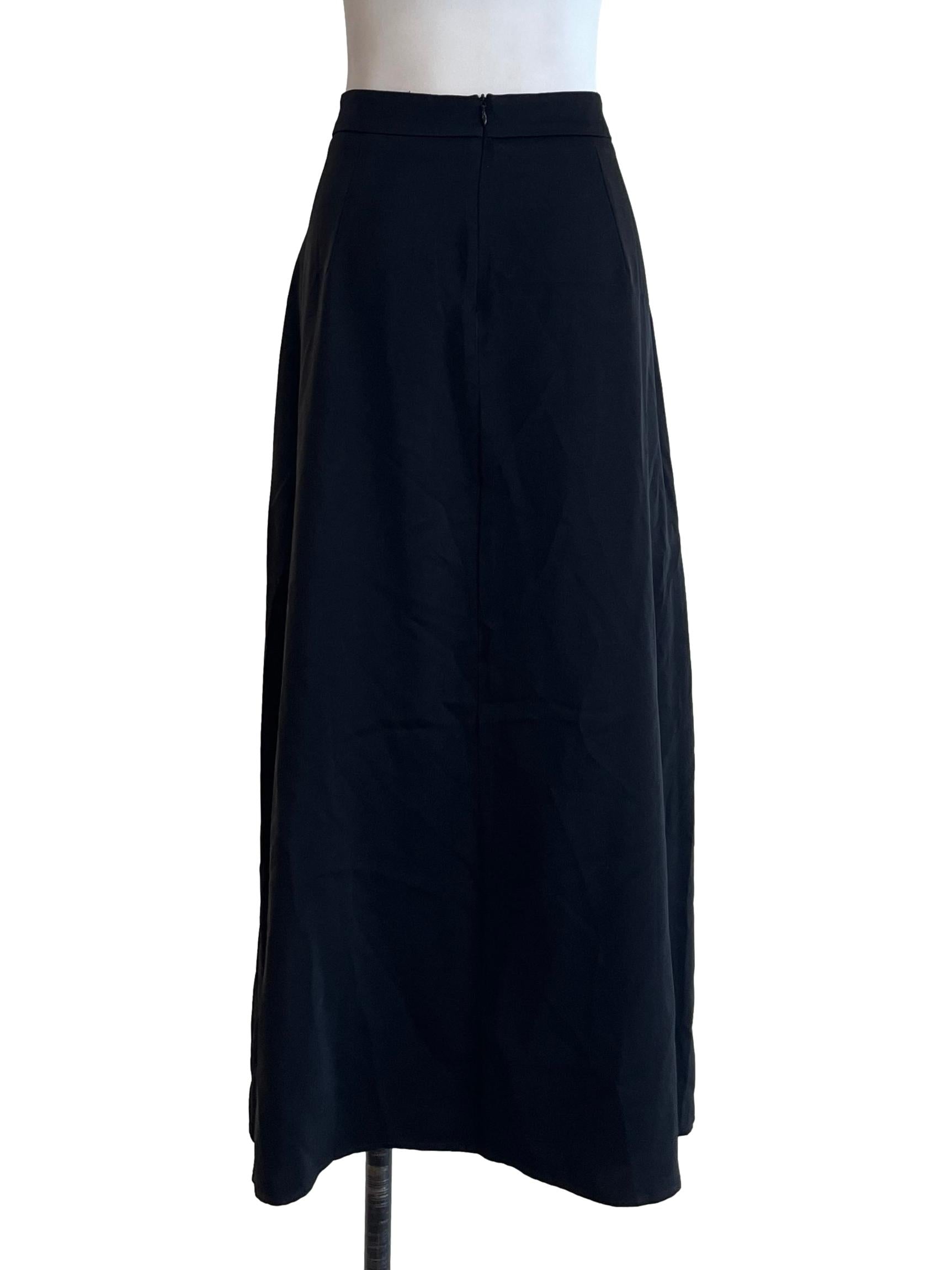 Ink Black A-Line Skirt