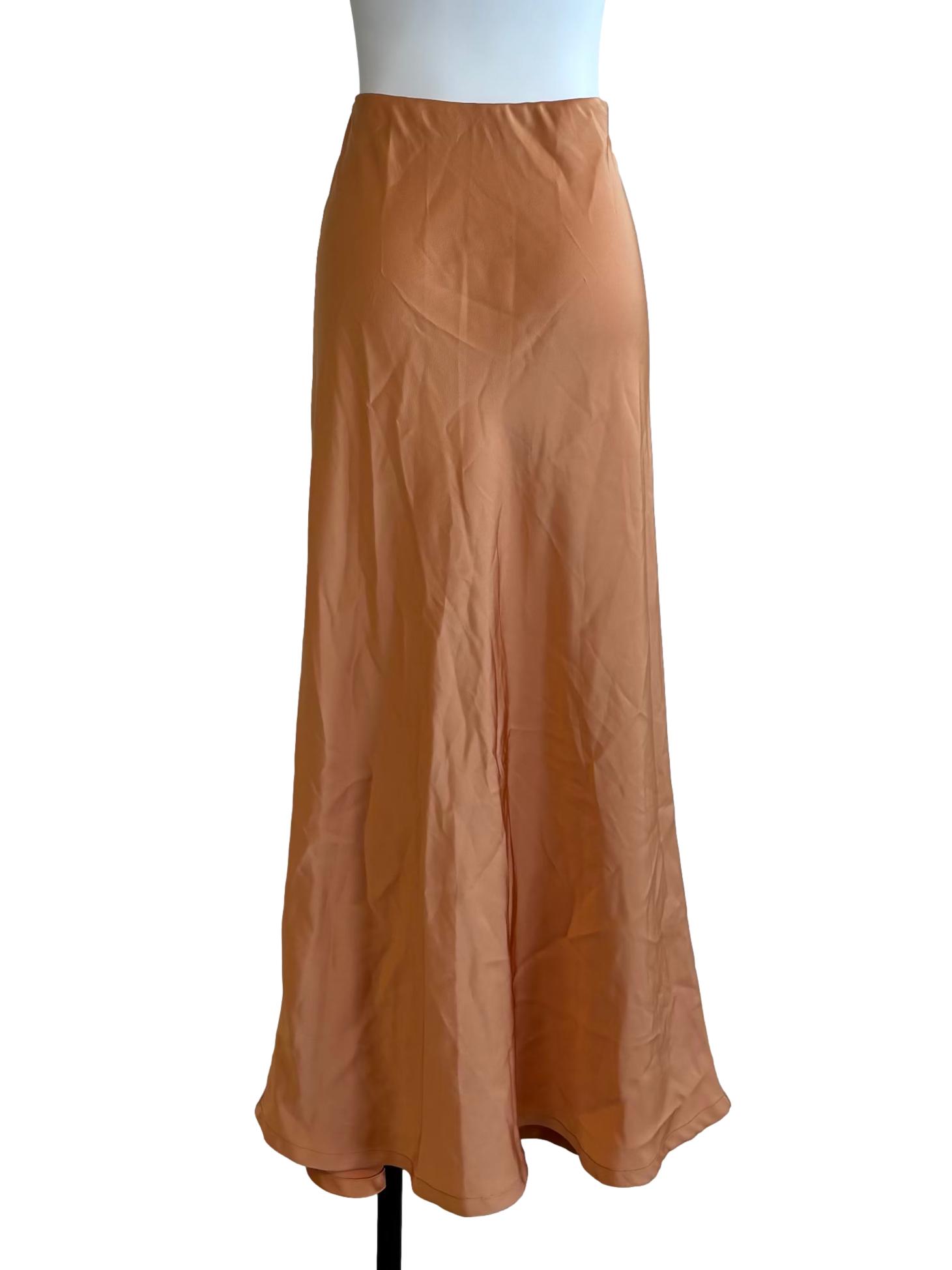 Olivia Slip Skirt In Peach CSN