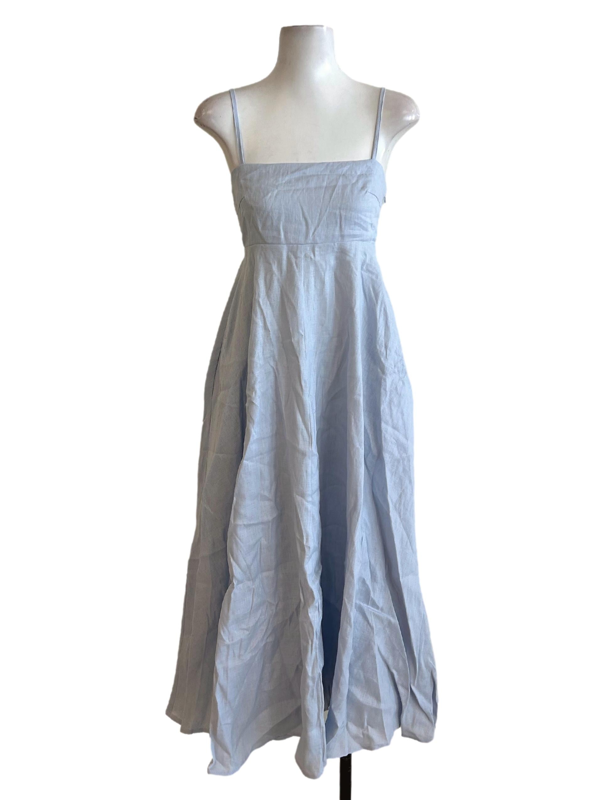 Linen Smocked-Back Sundress OSN