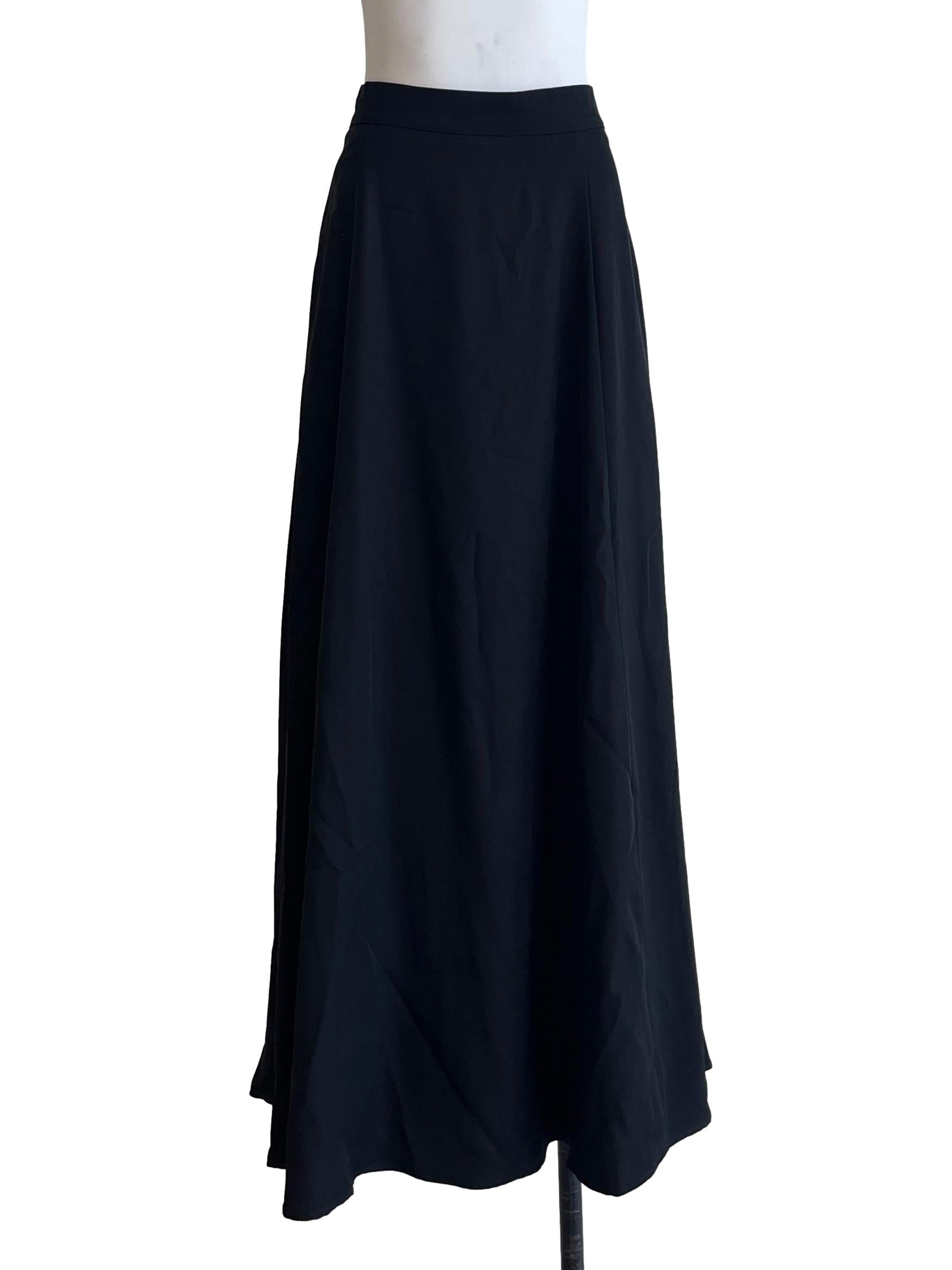 Jet Black A-Line Skirt