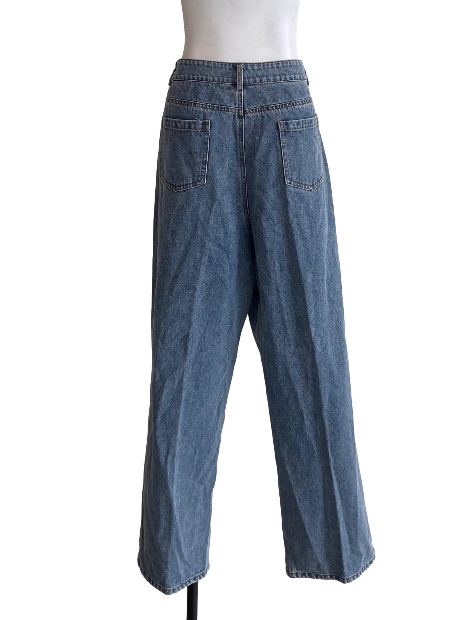 Ash Blue Baggy Jeans