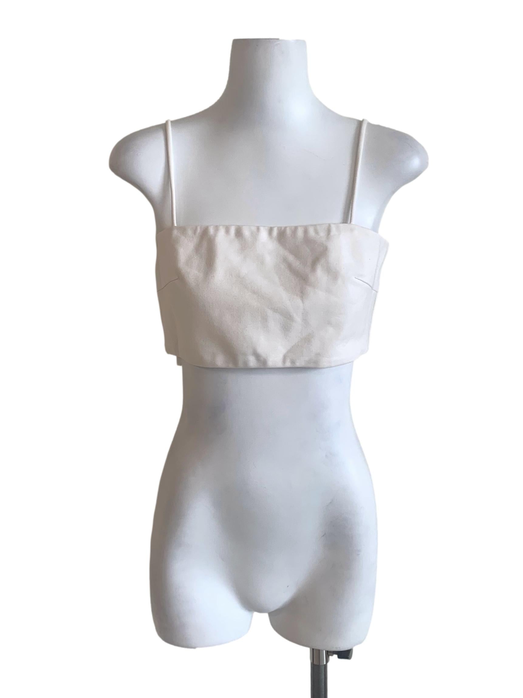 Pearl White Spaghetti Strap Top LB
